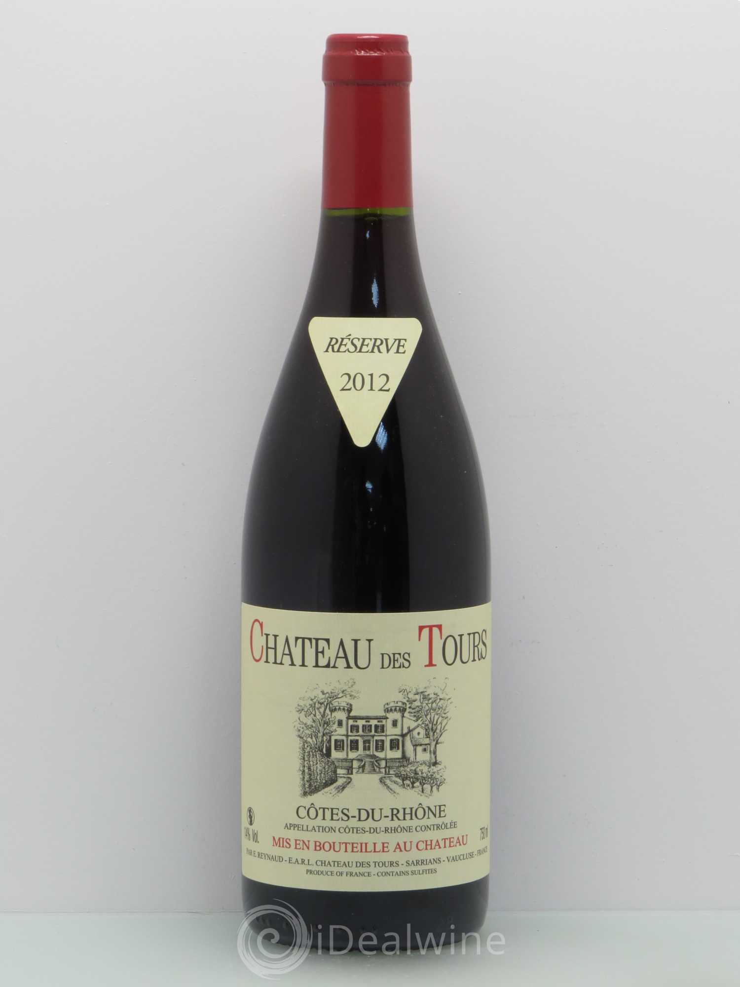 Côtes-du-Rhône Château des Tours Emmanuel Reynaud 2012 - Lot de 1 bouteille - 0