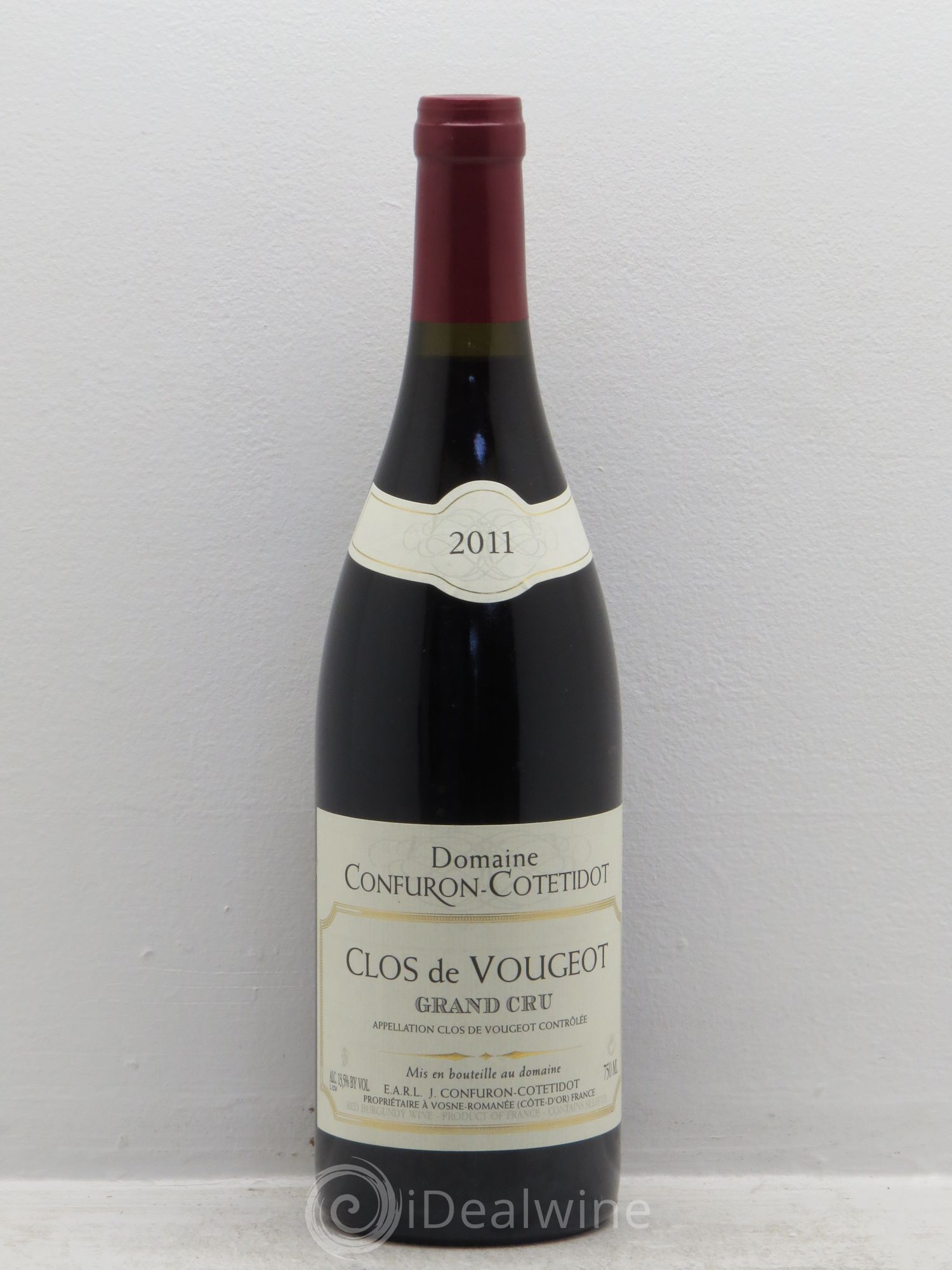 Clos de Vougeot Grand Cru Confuron-Cotetidot 2011 - Lot de 1 bouteille - 0