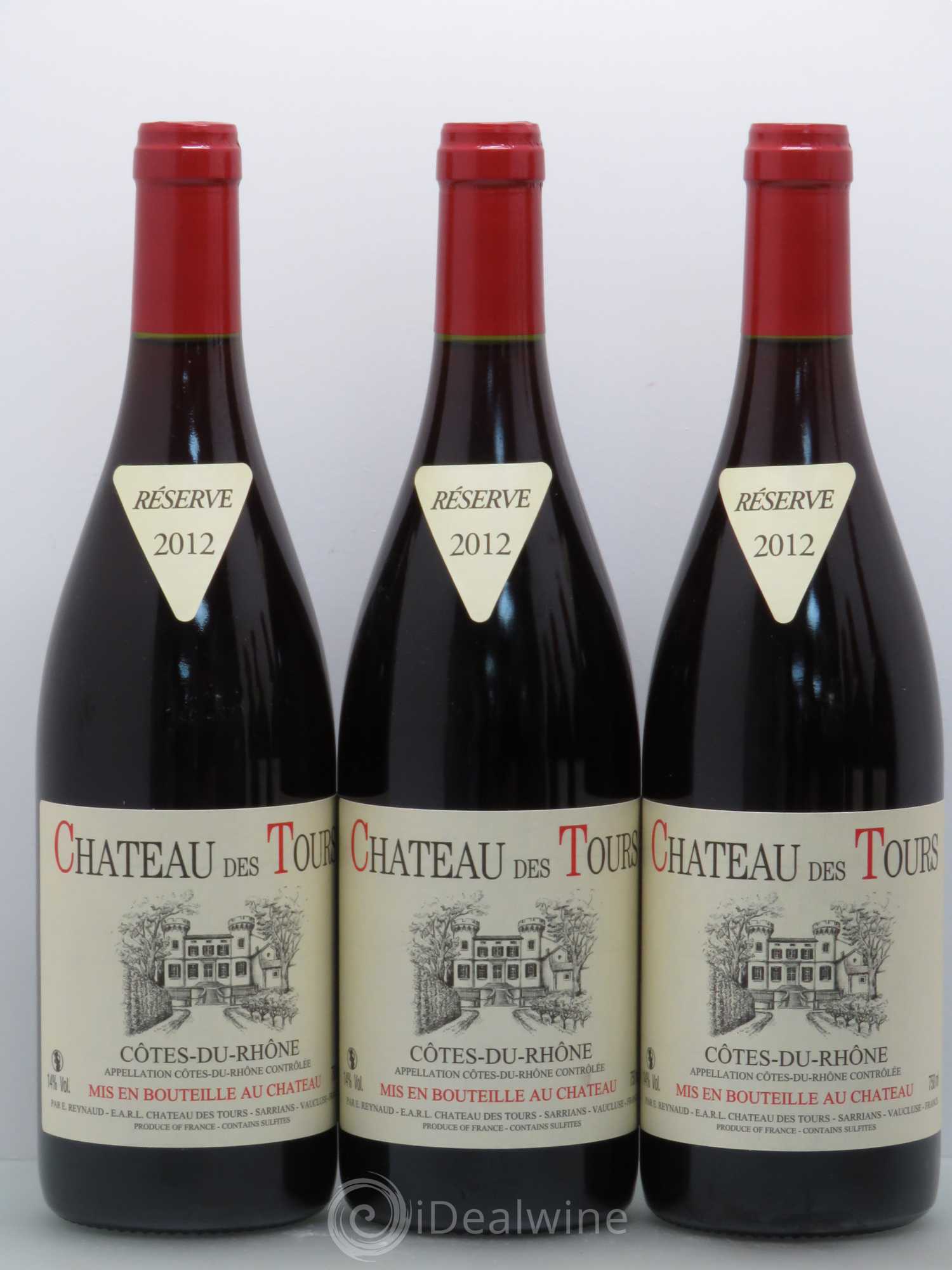 Côtes-du-Rhône Château des Tours Emmanuel Reynaud 2012 - Lot de 6 bouteilles - 1