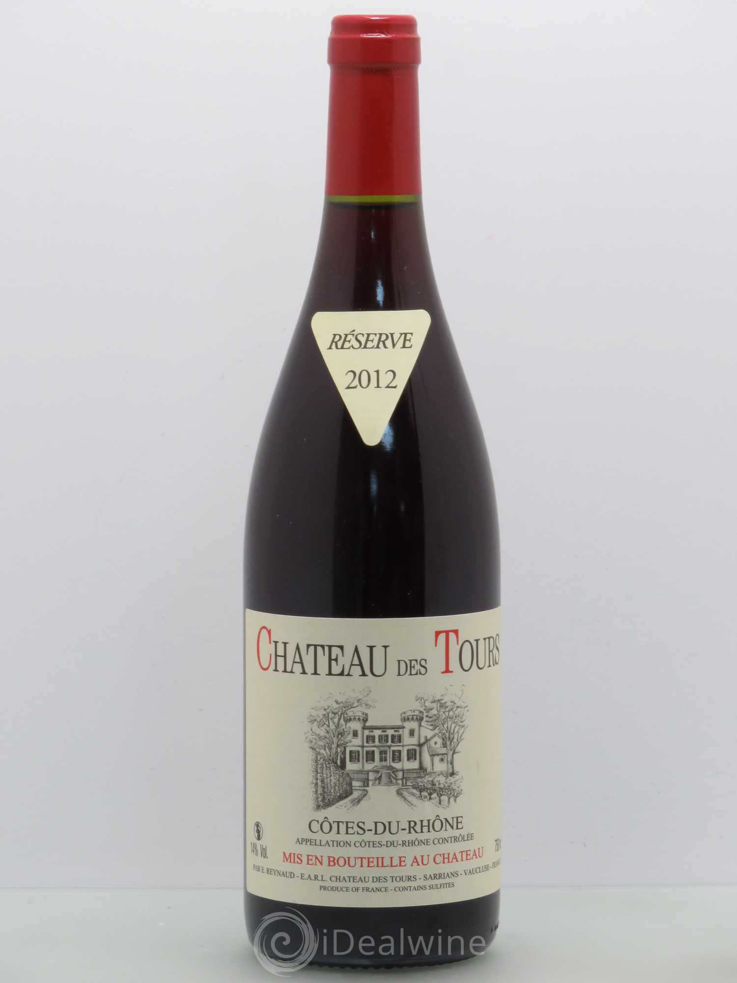 Côtes-du-Rhône Château des Tours Emmanuel Reynaud 2012 - Lot de 1 bouteille - 0