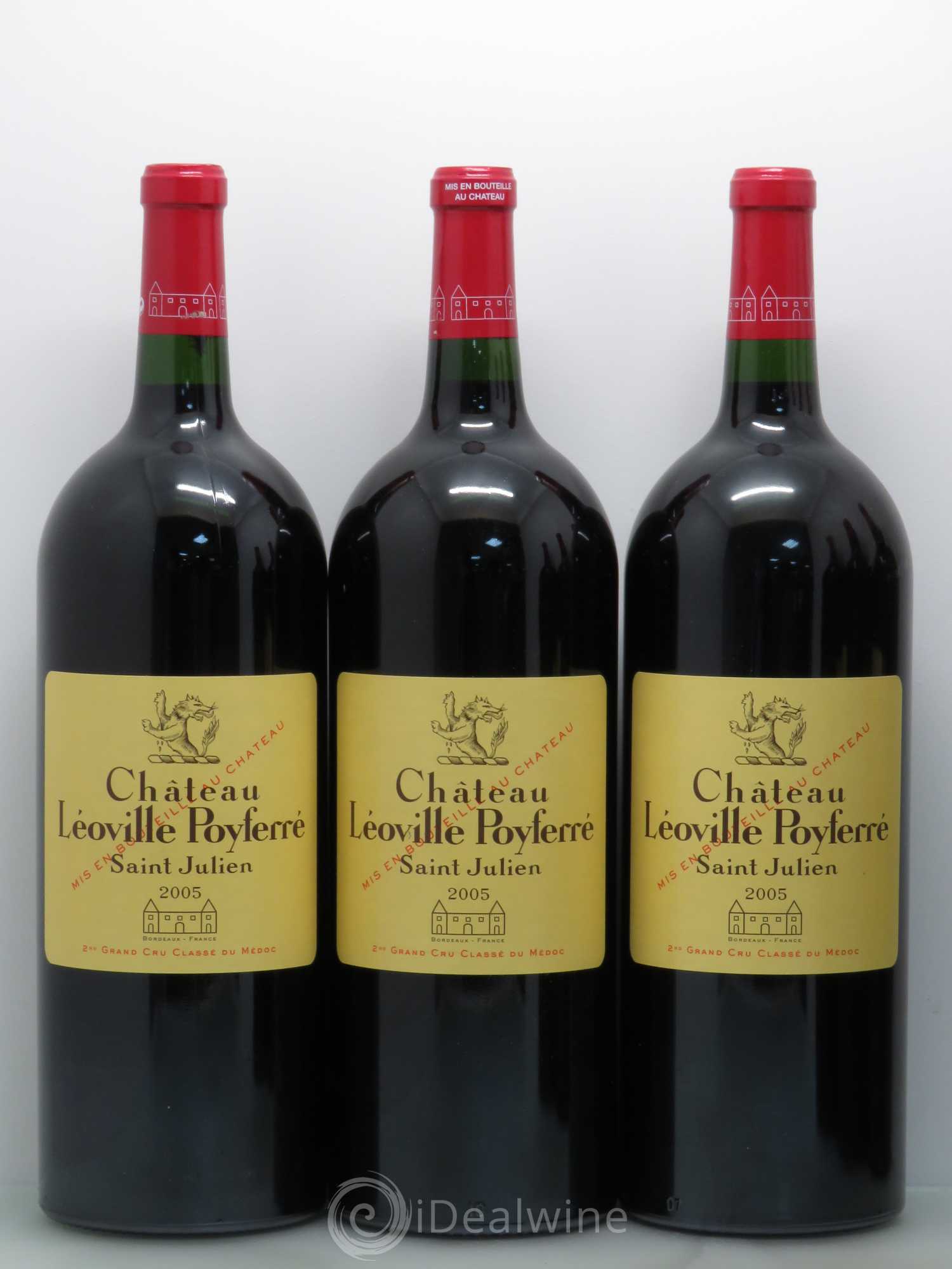 Château Léoville Poyferré 2ème Grand Cru Classé 2005 - Lot de 6 magnums - 1