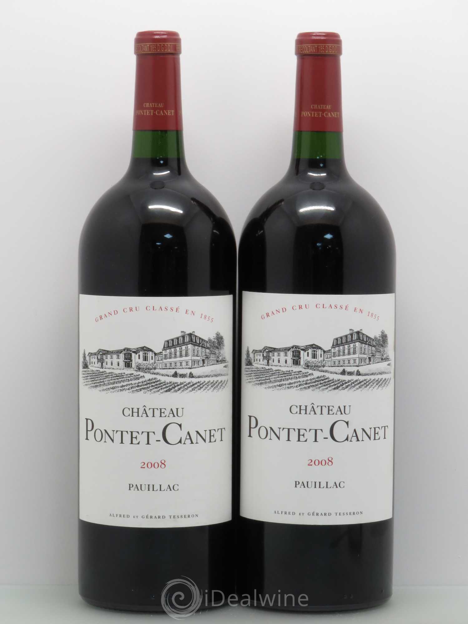 Château Pontet Canet 5ème Grand Cru Classé 2008 - Lot de 2 magnums - 0