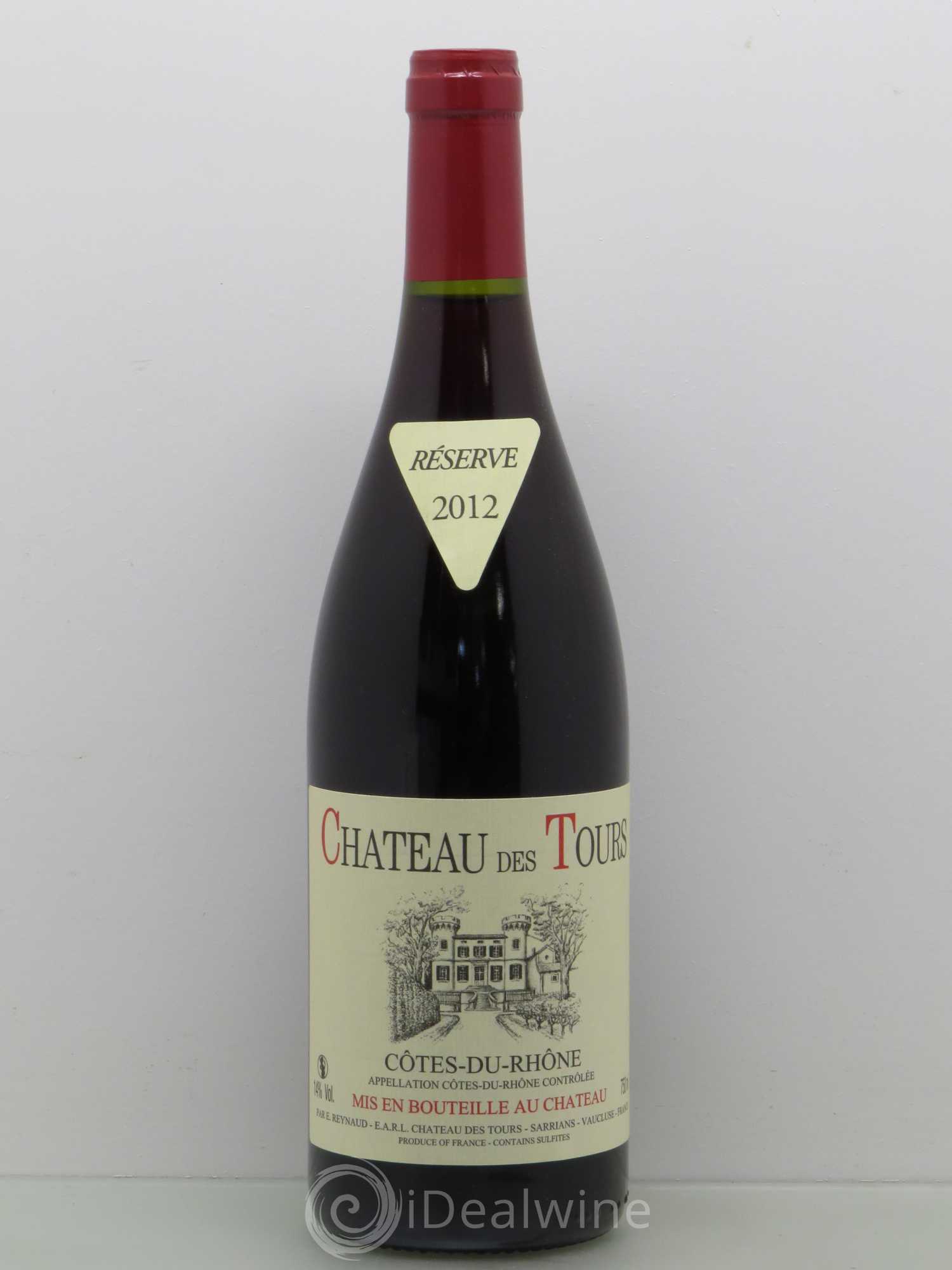 Côtes-du-Rhône Château des Tours Emmanuel Reynaud 2012 - Lot de 1 bouteille - 0