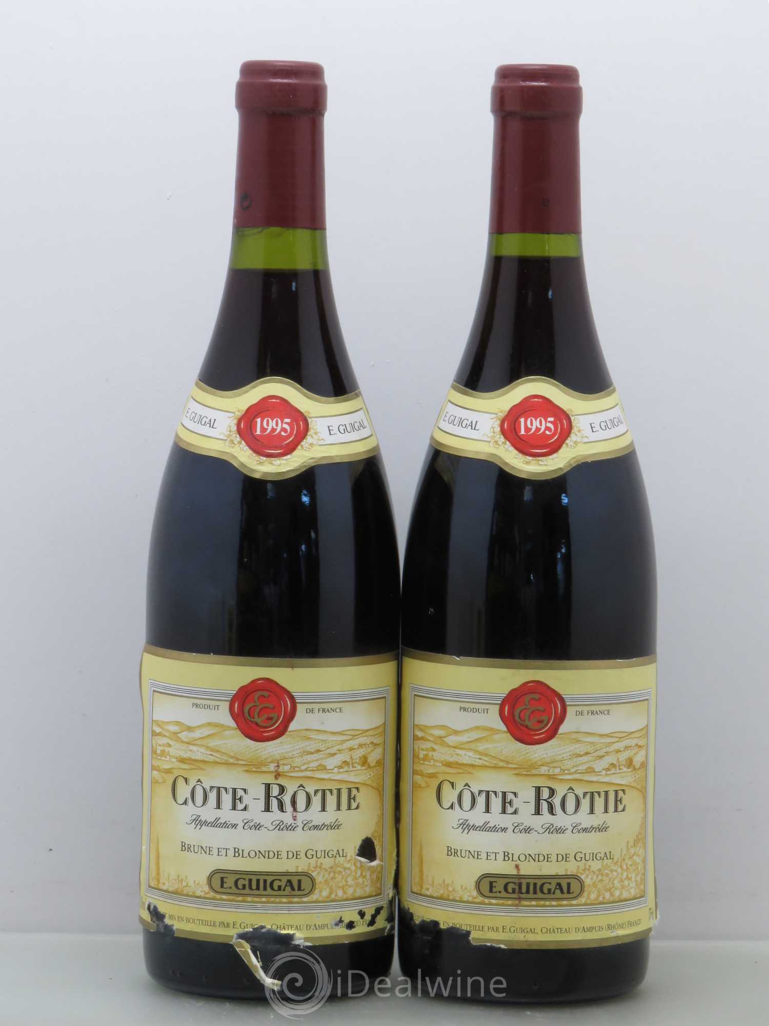 Côte-Rôtie Côtes Brune et Blonde Guigal 1995 - Lot de 2 bouteilles - 0