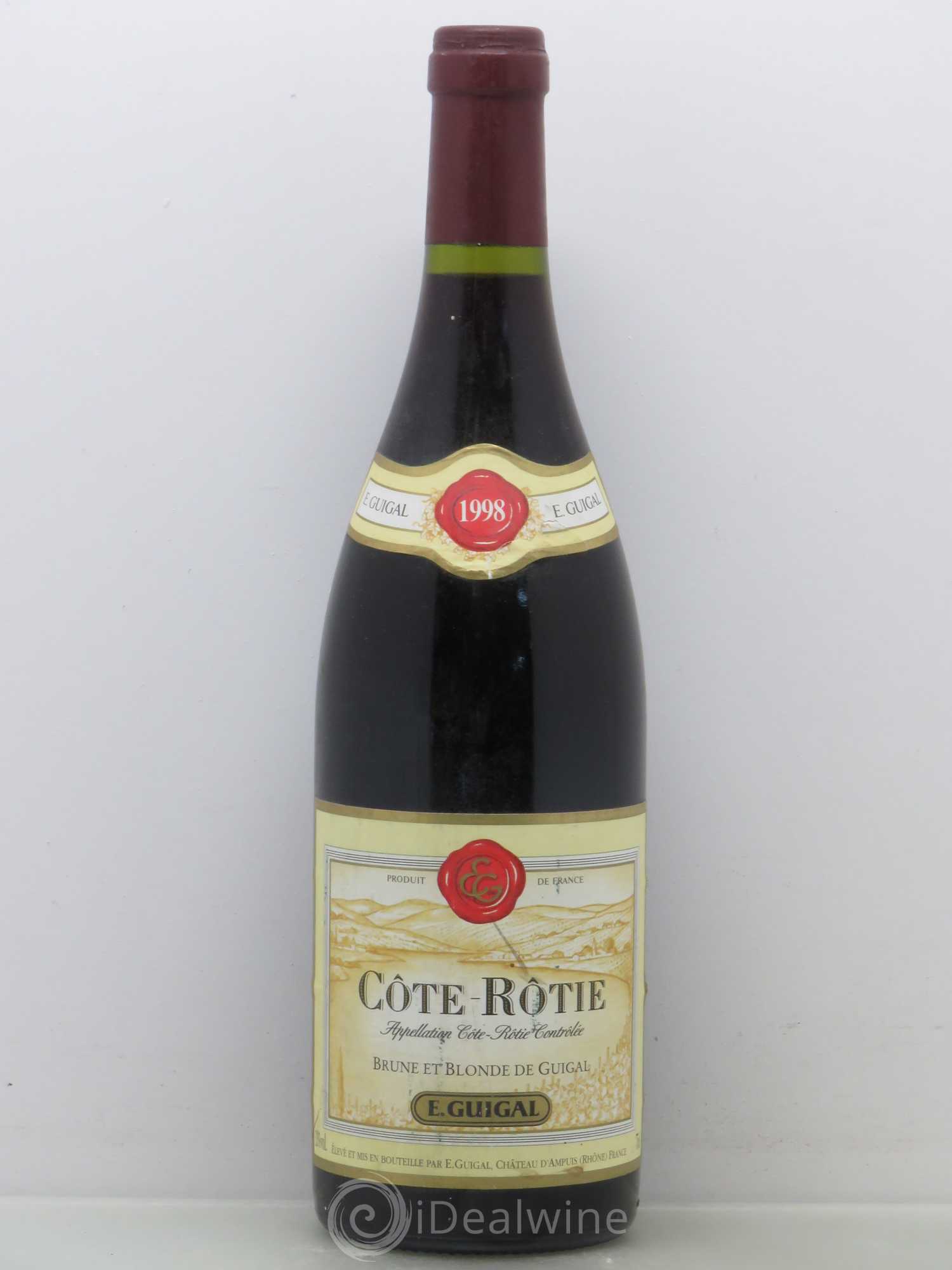 Côte-Rôtie Côtes Brune et Blonde Guigal 1998 - Lot de 1 bouteille - 0