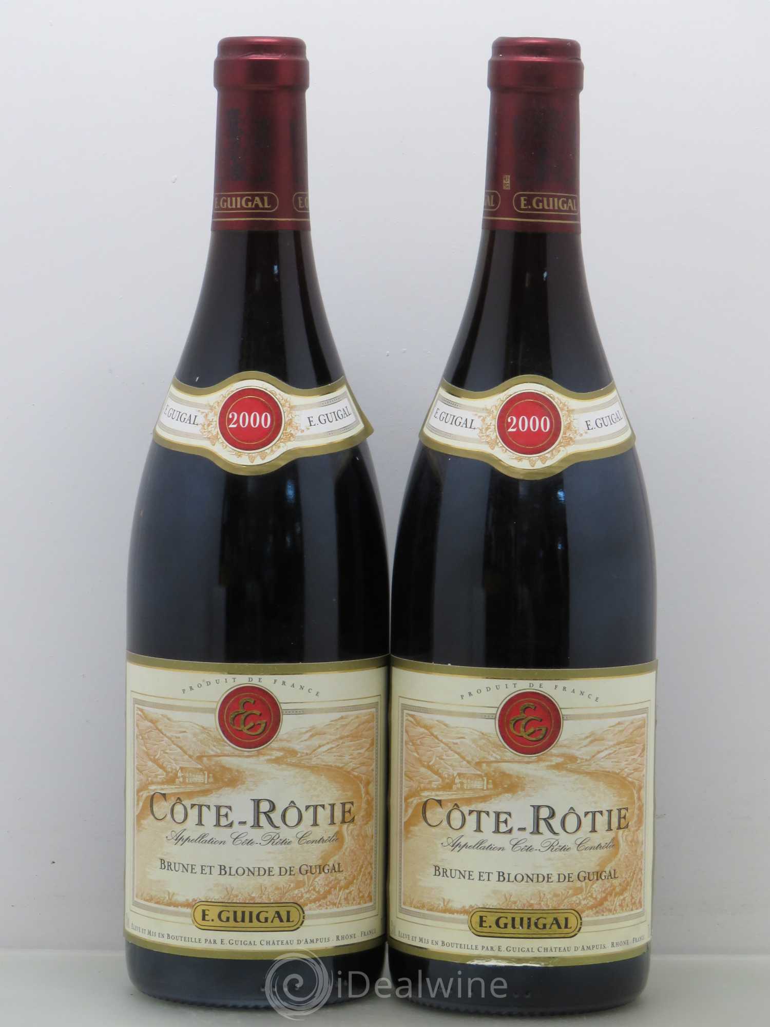 Côte-Rôtie Côtes Brune et Blonde Guigal 2000 - Lot de 2 bouteilles - 0