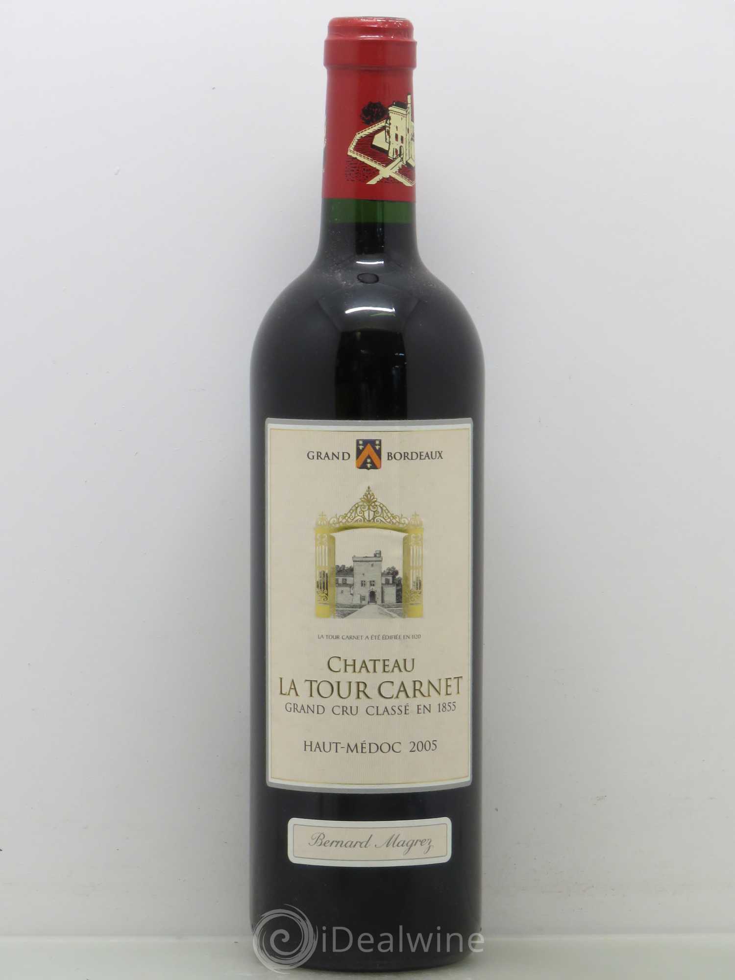 Château la Tour Carnet 4ème Grand Cru Classé 2005 - Lot de 1 bouteille - 0