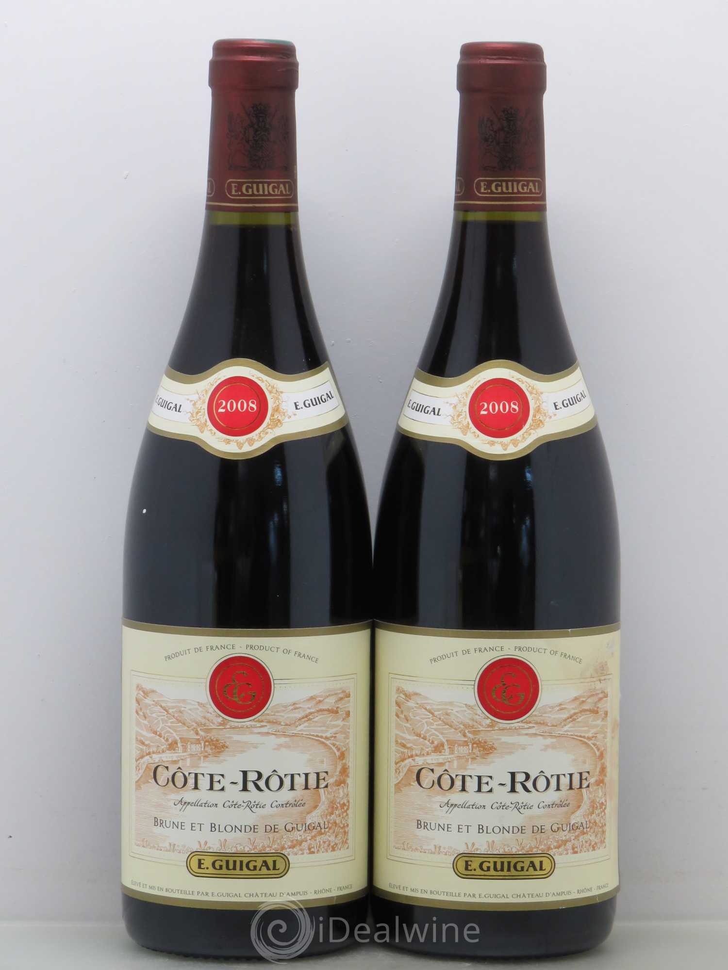 Côte-Rôtie Côtes Brune et Blonde Guigal 2008 - Lot de 2 bouteilles - 0