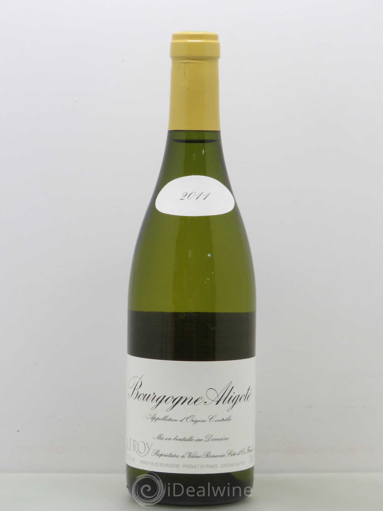 Bourgogne Aligoté Leroy (Domaine) 2011 - Lot de 1 bouteille - 0