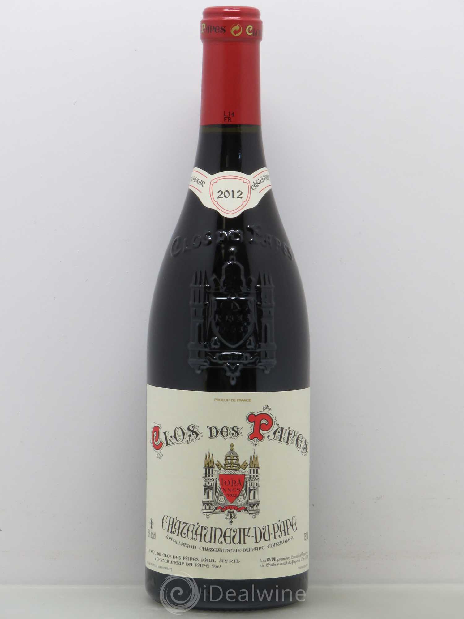 Châteauneuf-du-Pape Clos des Papes - Paul Avril 2012 - Lot de 1 bouteille - 0