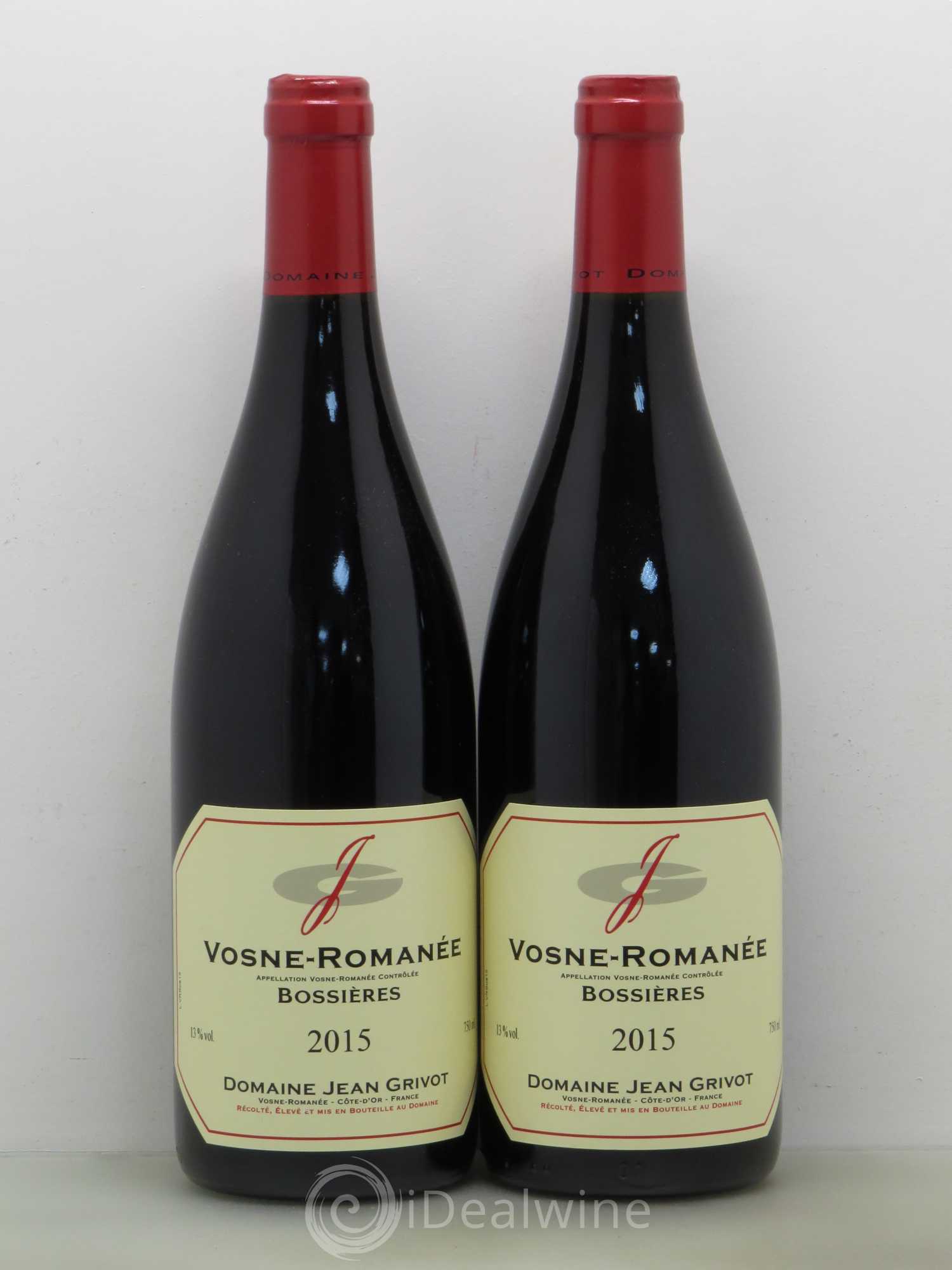Vosne-Romanée Jean Grivot Bossières 2015 - Lot de 2 bouteilles - 0