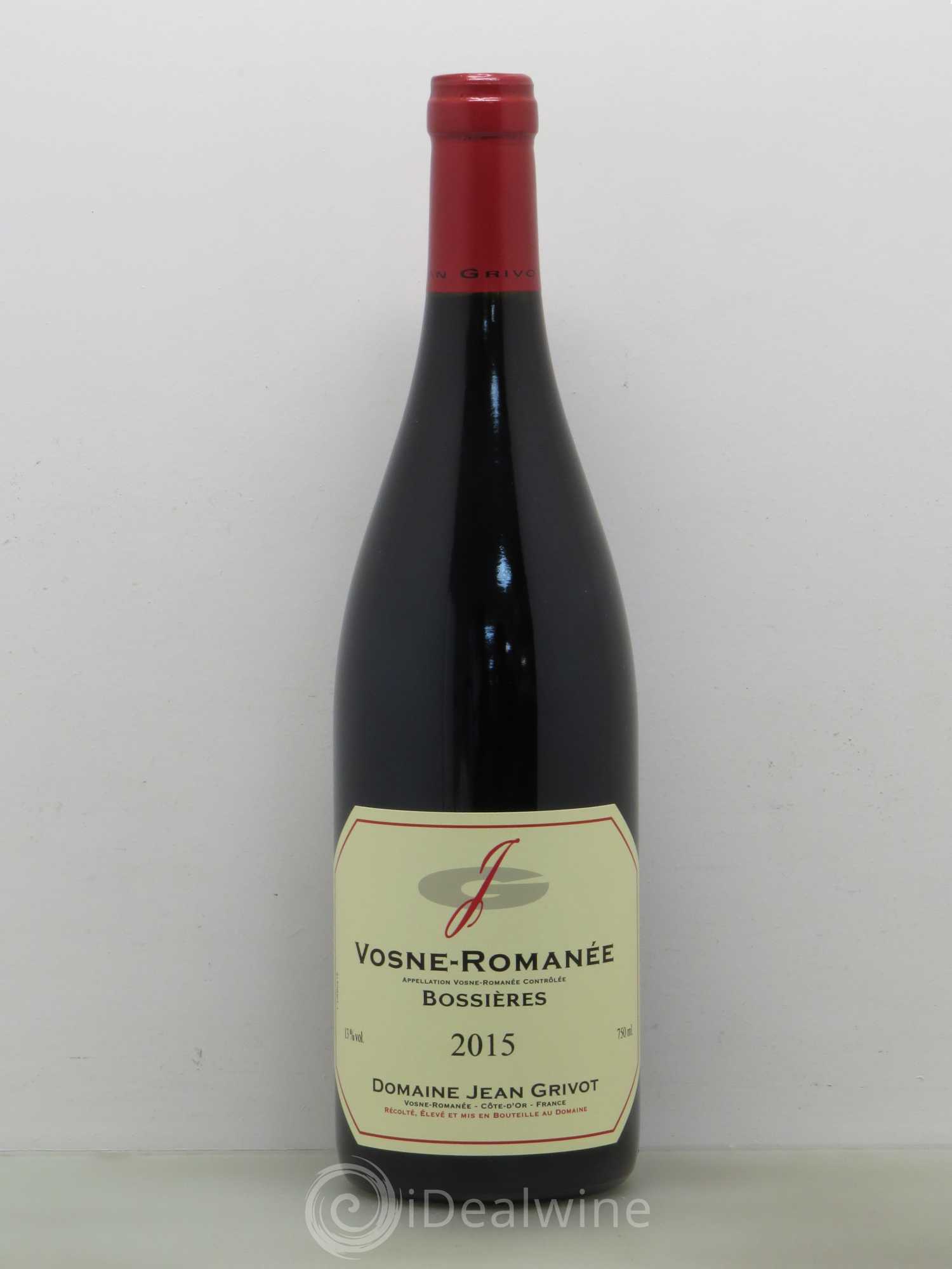 Vosne-Romanée Jean Grivot Bossières 2015 - Lot de 1 bouteille - 0