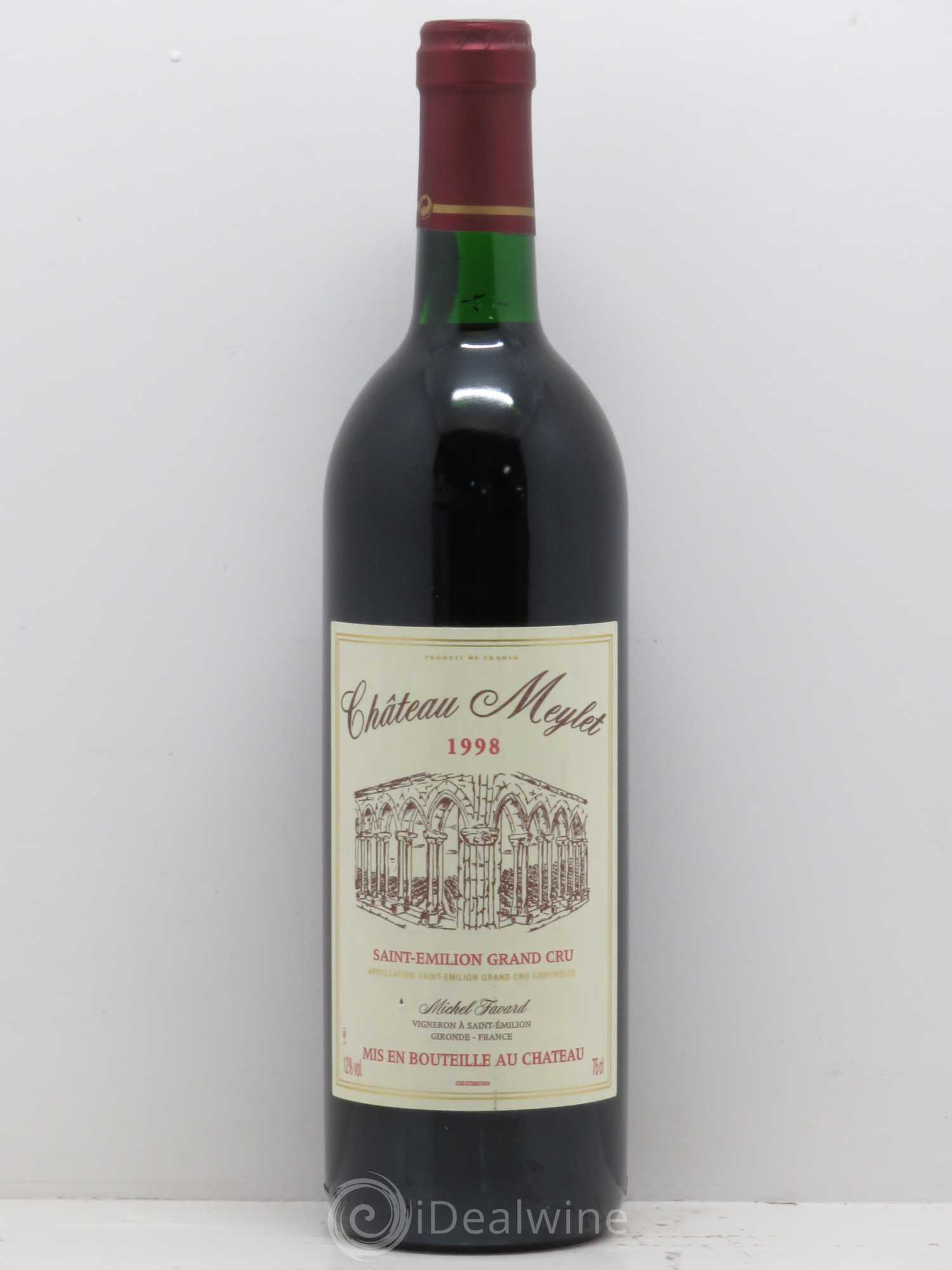 Saint-Émilion Château Meylet 1998 - Lot de 1 bouteille - 0