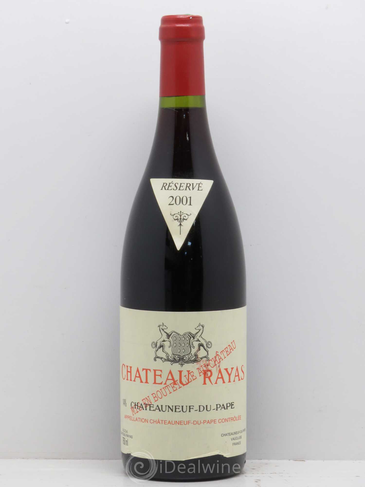 Châteauneuf-du-Pape Château Rayas Emmanuel Reynaud 2001 - Lot de 1 bouteille - 0