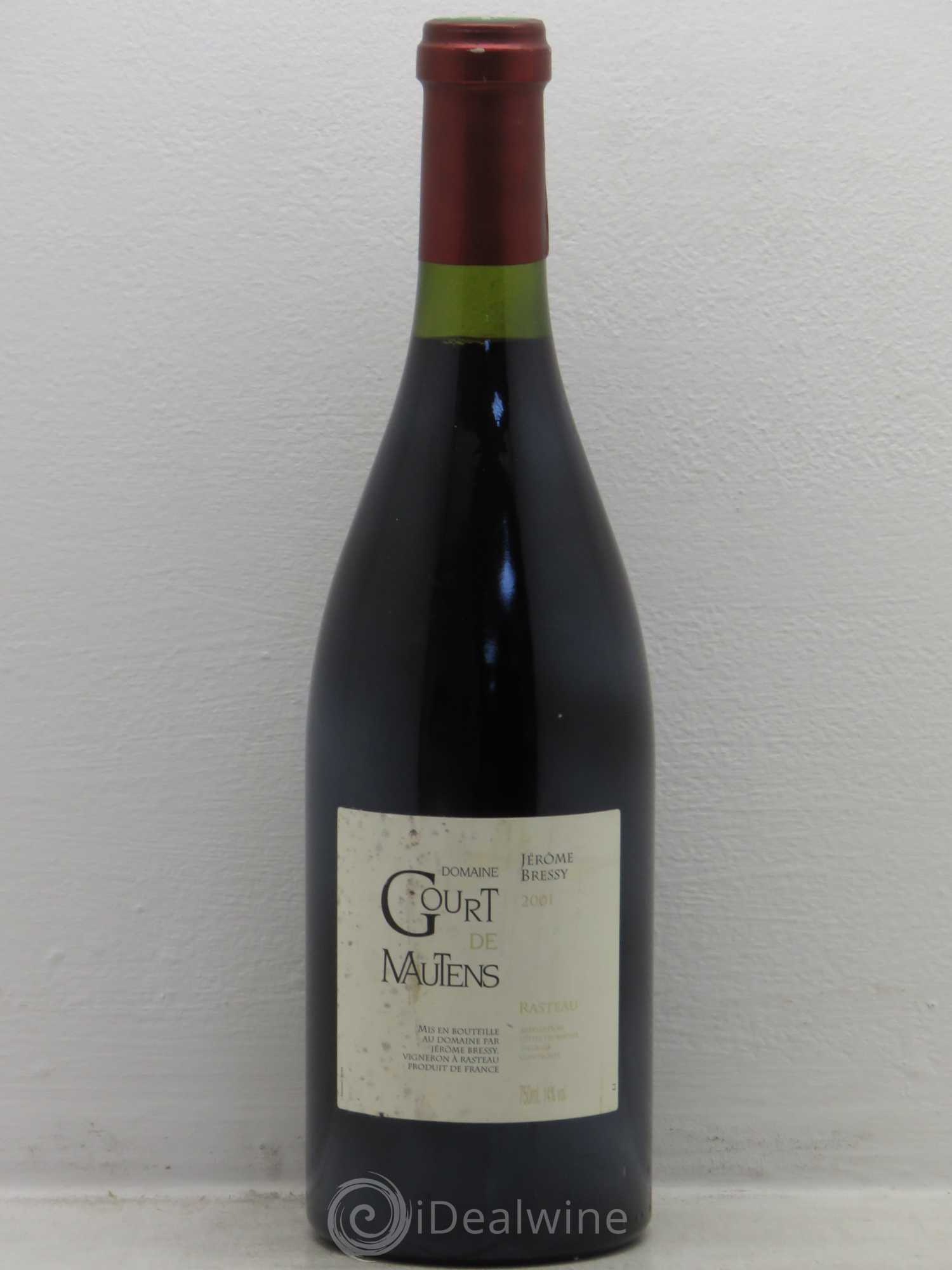 Rasteau Domaine Gourt de Mautens - Jérôme Bressy 2001 - Lot de 1 bouteille - 0