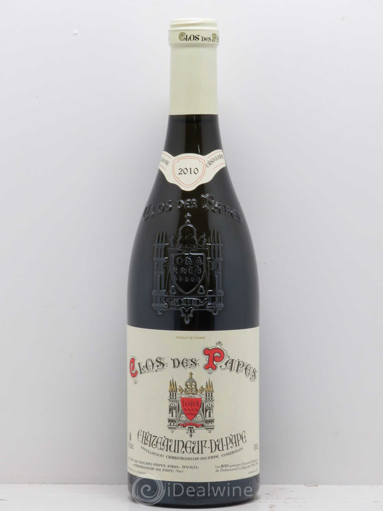 Châteauneuf-du-Pape Clos des Papes - Paul Avril 2010 - Lot de 1 bouteille - 0