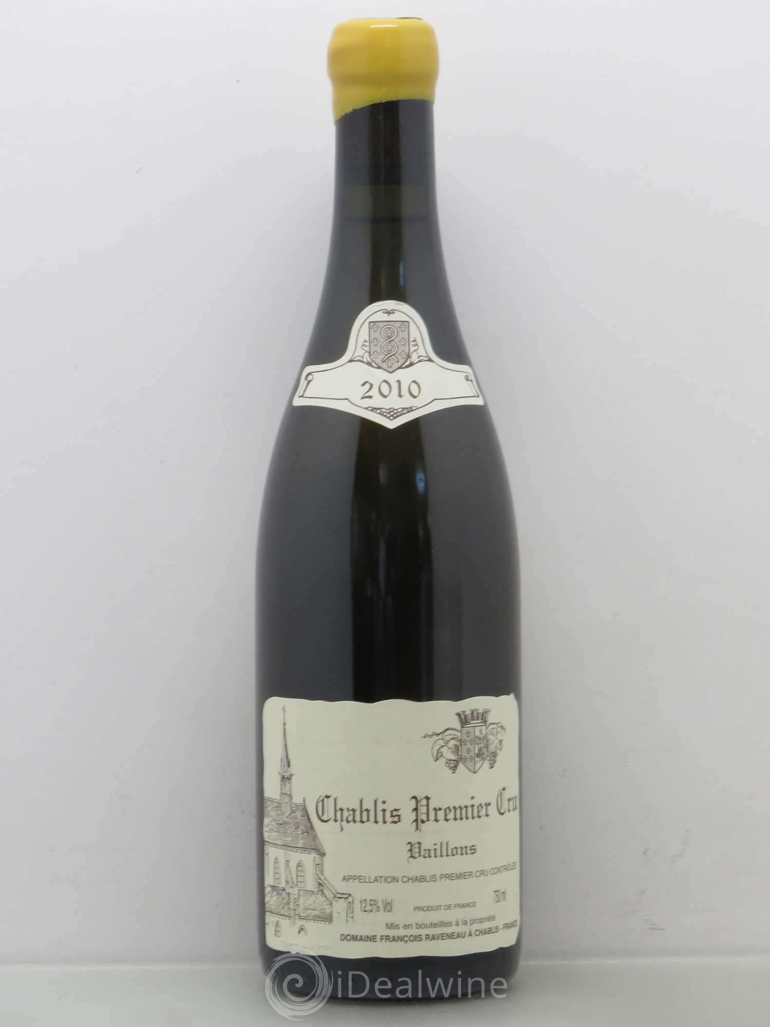 Chablis 1er Cru Vaillons Raveneau (Domaine) 2010 - Lot de 1 bouteille - 0