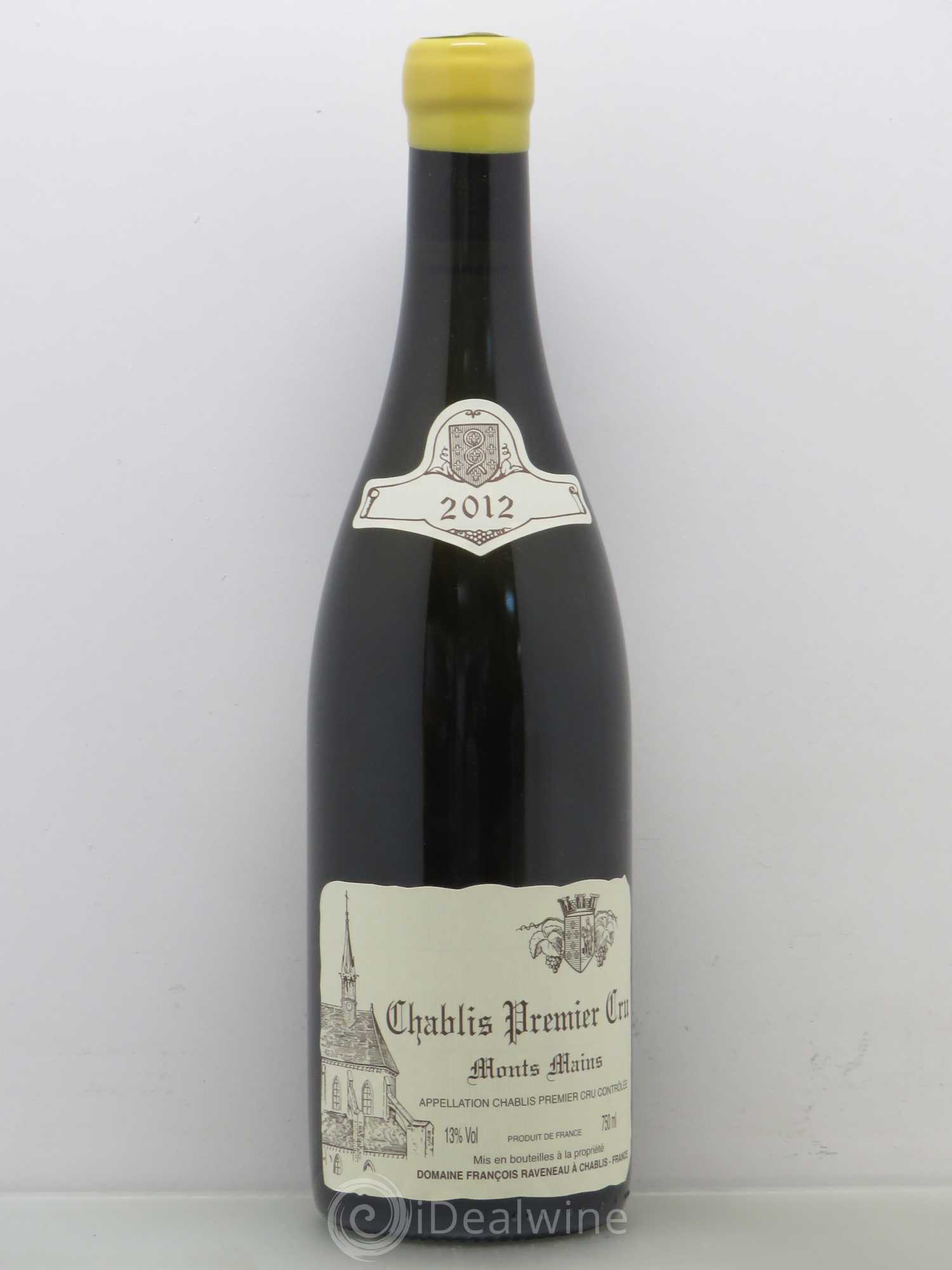Chablis 1er Cru Monts Mains Raveneau (Domaine) 2012 - Lot de 1 bouteille - 0