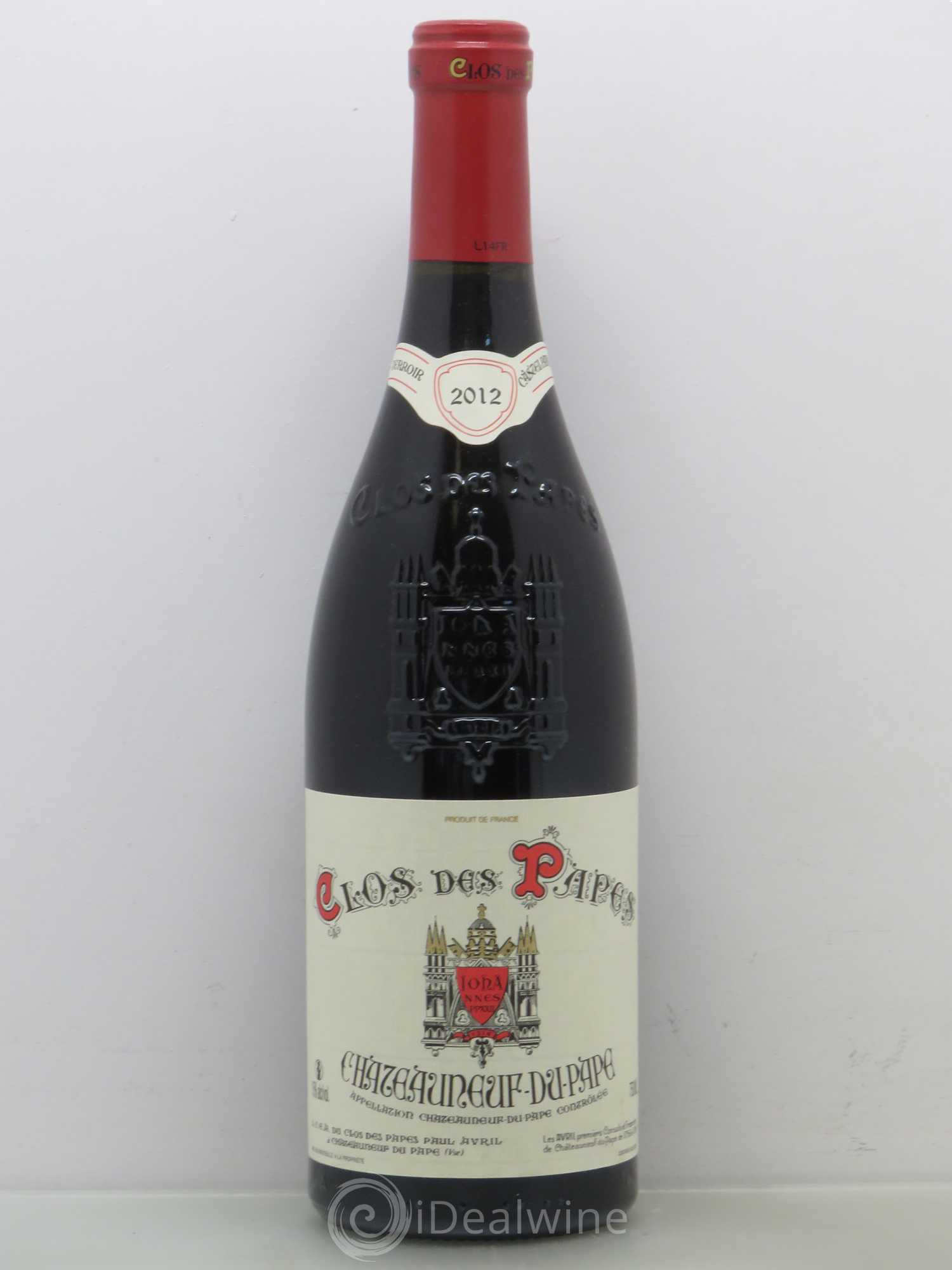 Châteauneuf-du-Pape Clos des Papes - Paul Avril 2012 - Lot de 1 bouteille - 0