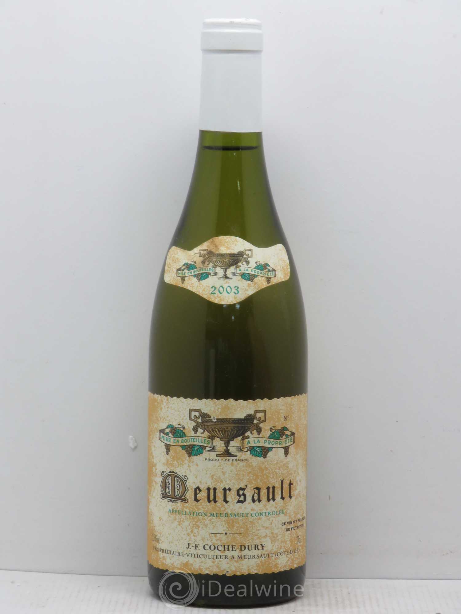 Meursault Coche Dury (Domaine) 2003 - Lot de 1 bouteille - 0