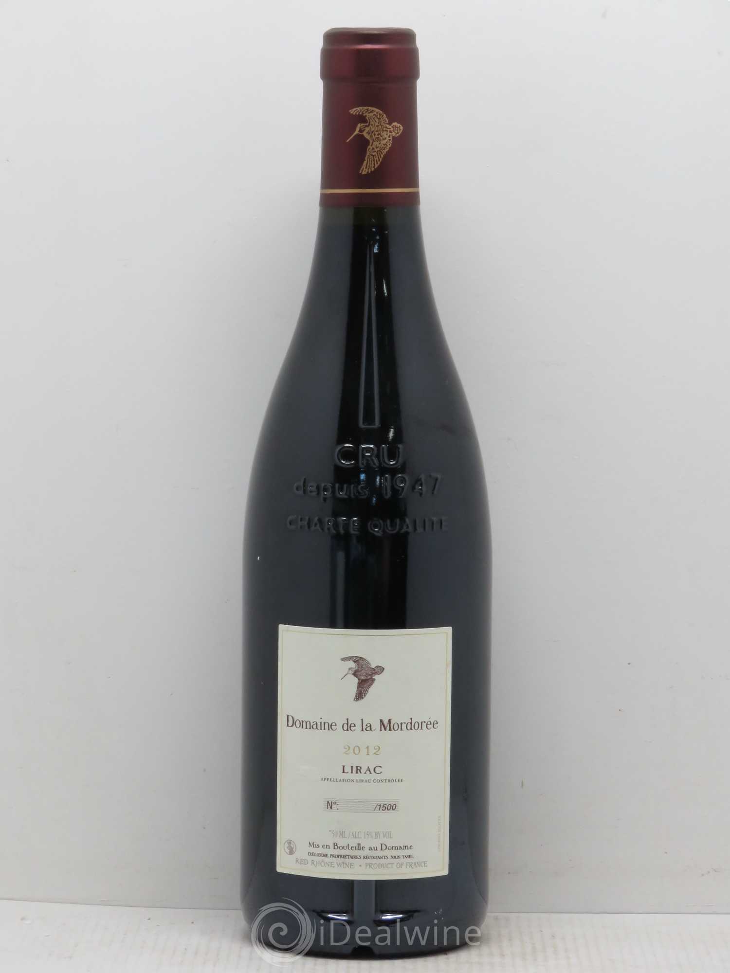 Lirac Plume Du Peintre Du Domaine De La Mordoree 2012 - Posten von 1 Flasche - 1
