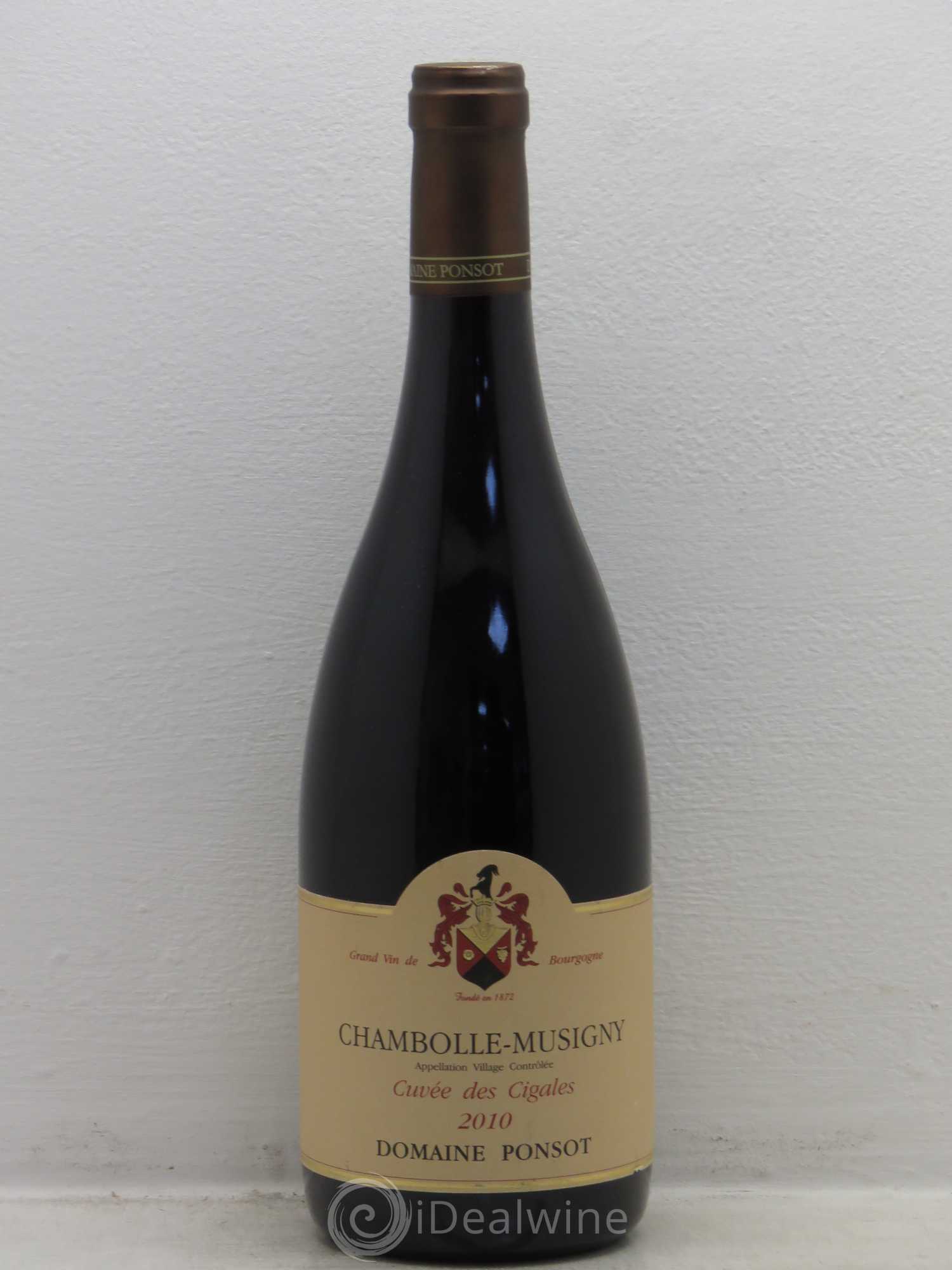 Chambolle-Musigny Cuvée des Cigales - Domaine Ponsot 2010 - Posten von 1 Flasche - 0