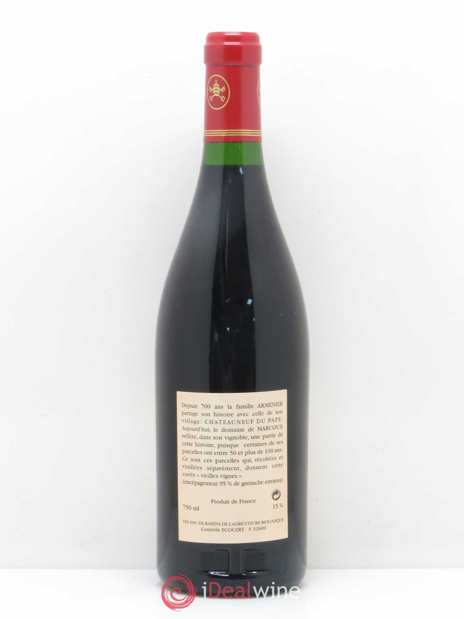 Châteauneuf-du-Pape Vieilles Vignes Marcoux (Domaine de) 2000 - Lot de 1 bouteille - 1
