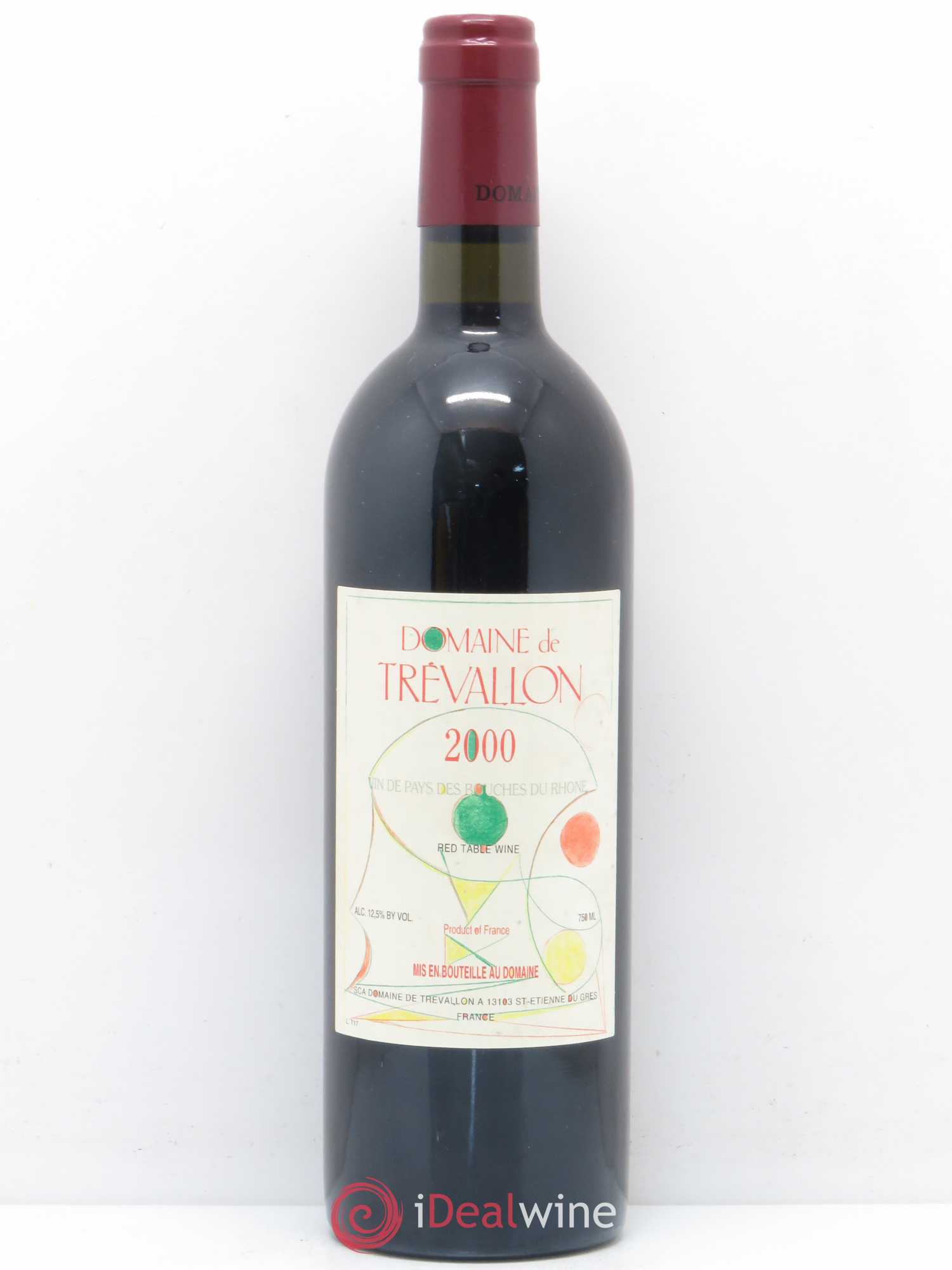 Coteaux d'Aix-en-Provence Trévallon (Domaine de) Eloi Dürrbach 2000 - Lot de 1 bouteille - 0