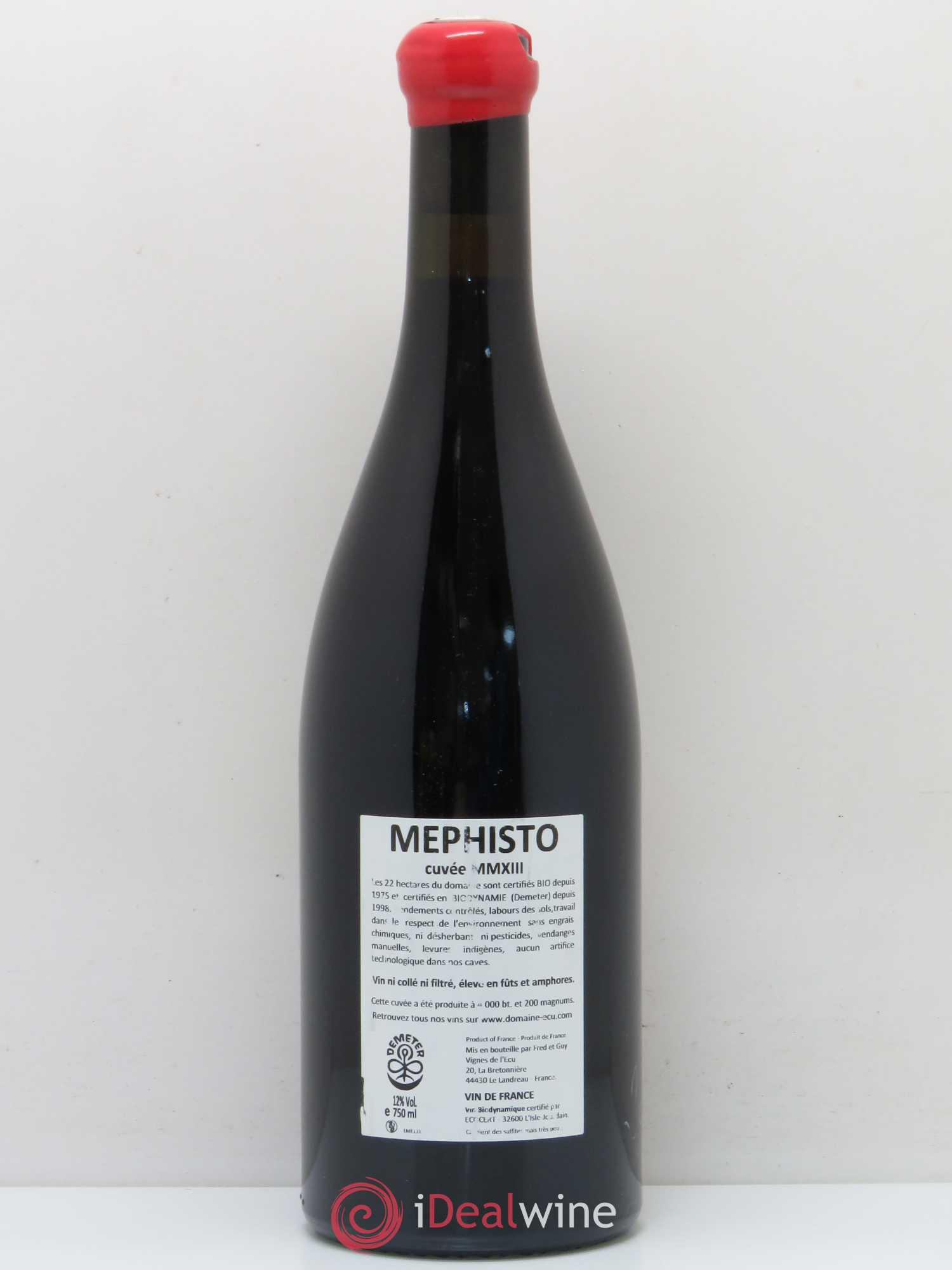Vin de France Méphisto Domaine de L'Ecu 2013 - Lot de 1 bouteille - 1