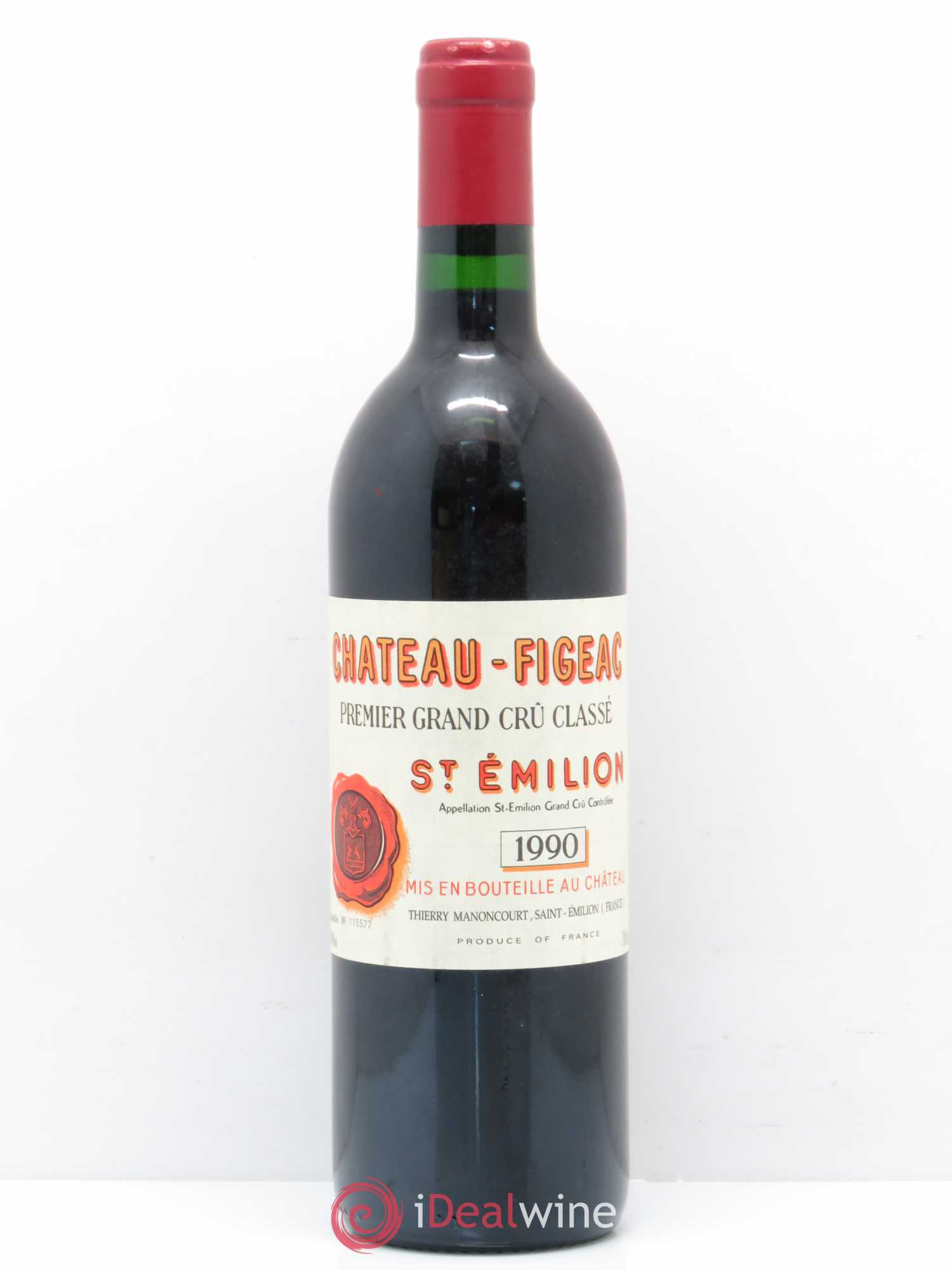 Château Figeac 1er Grand Cru Classé A 1990 - Lot de 1 bouteille - 0
