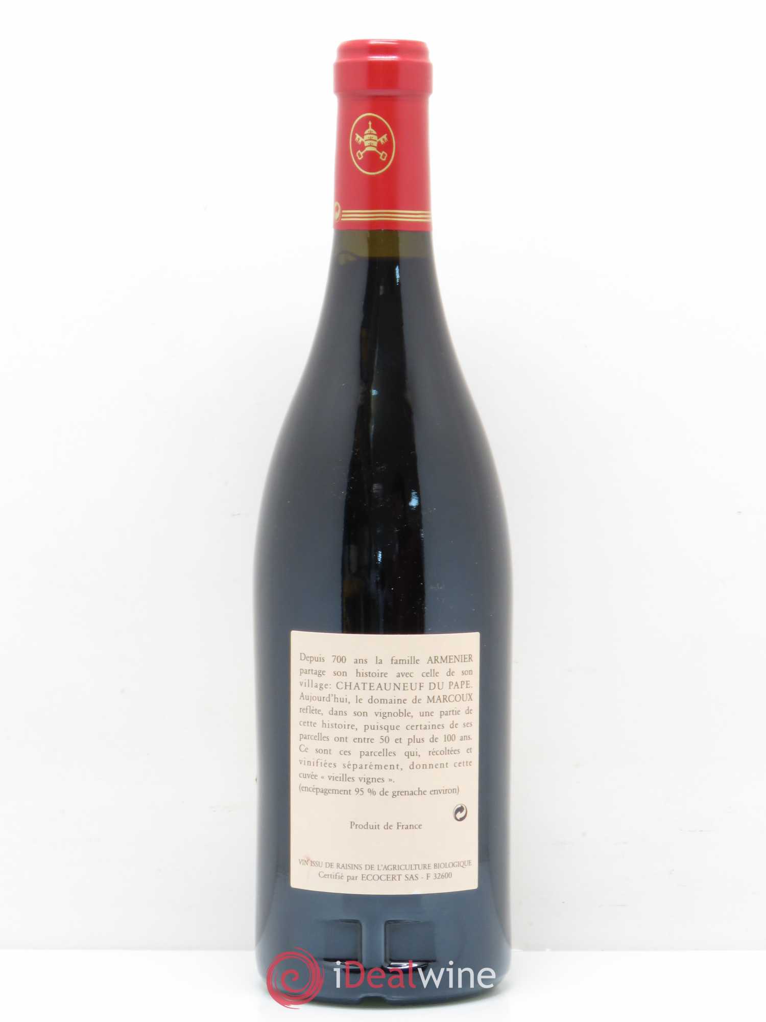 Châteauneuf-du-Pape Vieilles Vignes Marcoux (Domaine de) 2003 - Lot de 1 bouteille - 1