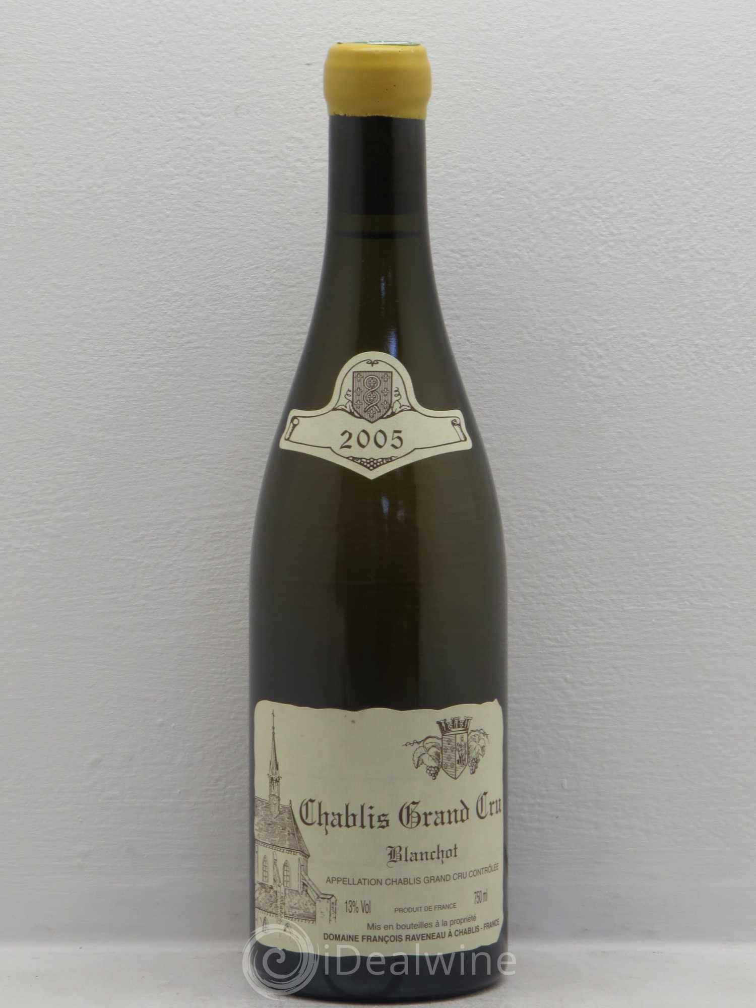 Chablis Grand Cru Blanchot Raveneau (Domaine) 2005 - Lot de 1 bouteille - 0