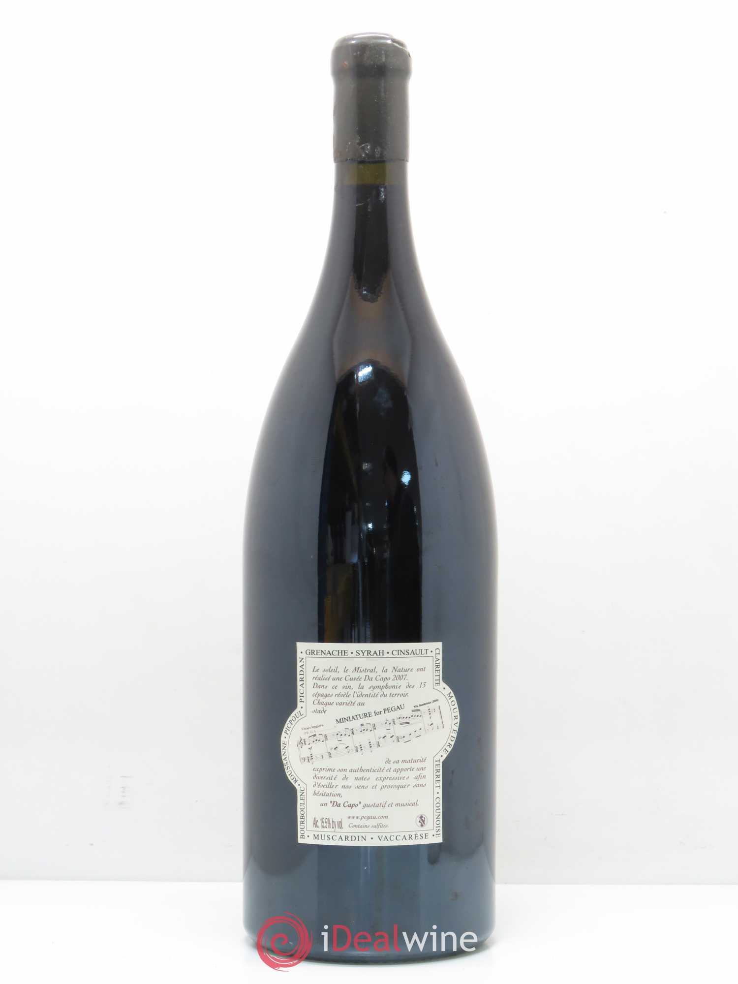 Châteauneuf-du-Pape Domaine du Pégau Cuvée Da Capo Paul et Laurence Féraud 2007 - Lot de 1 jeroboam - 1