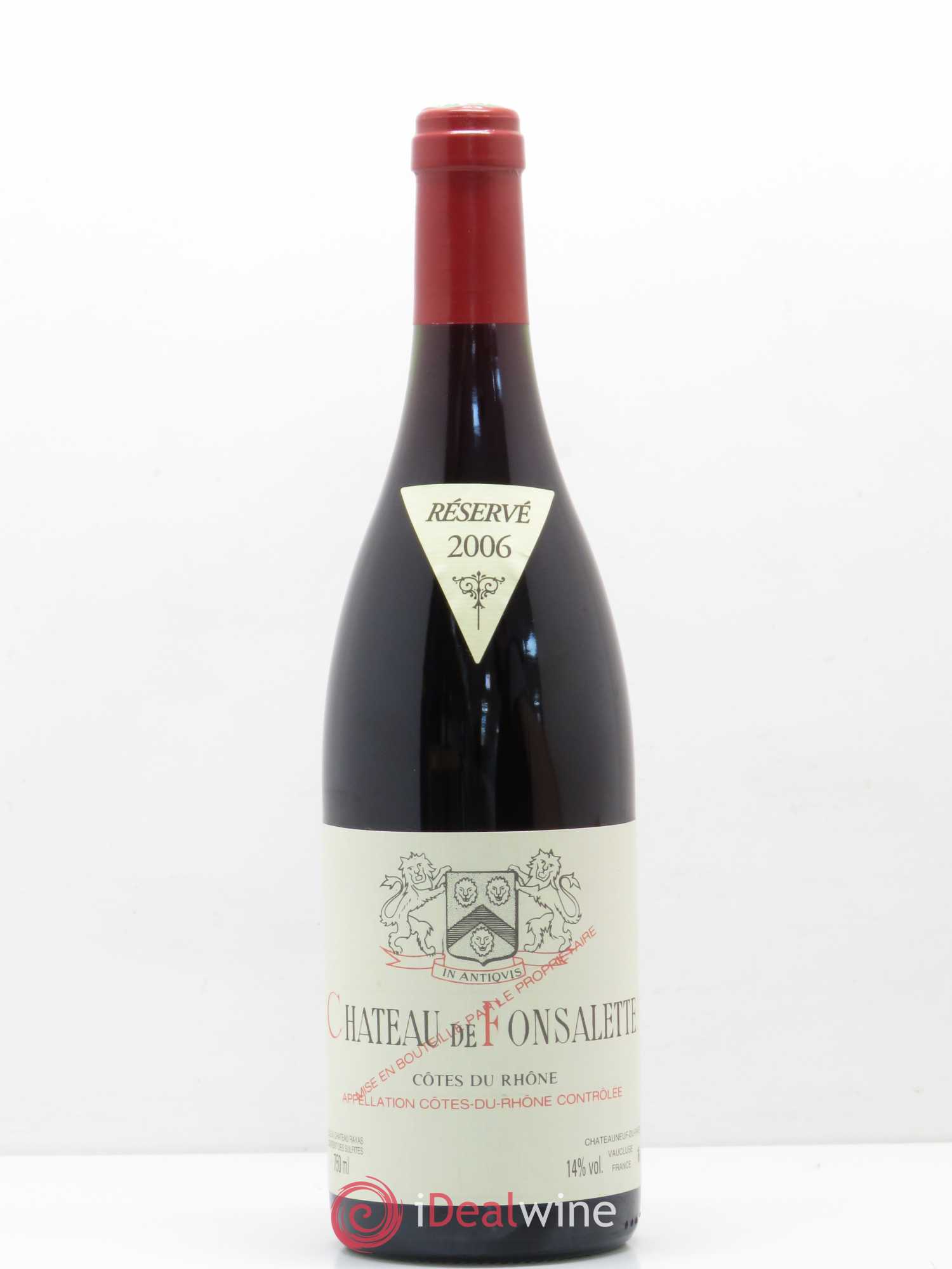 Côtes-du-Rhône Château de Fonsalette Emmanuel Reynaud 2006 - Lot de 1 bouteille - 0