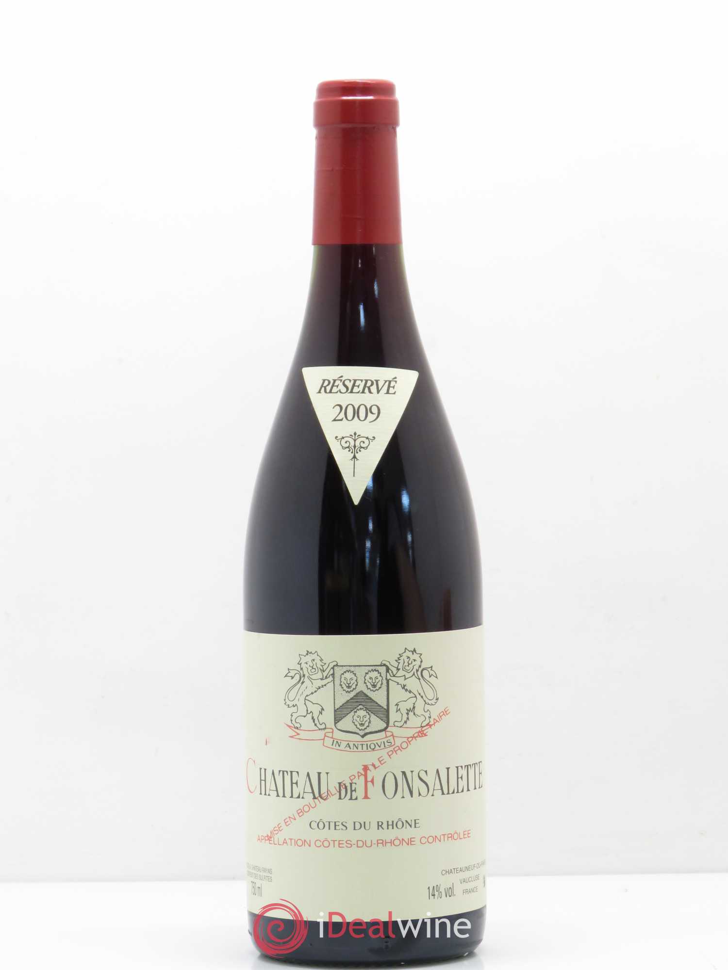 Côtes-du-Rhône Château de Fonsalette Emmanuel Reynaud 2009 - Lot de 1 bouteille - 0