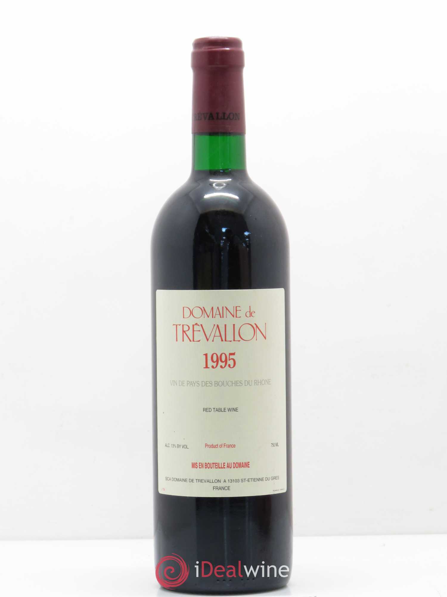 VDP Bouches du Rhône Trévallon (Domaine de) Eloi Dürrbach 1995 - Posten von 1 Flasche - 0