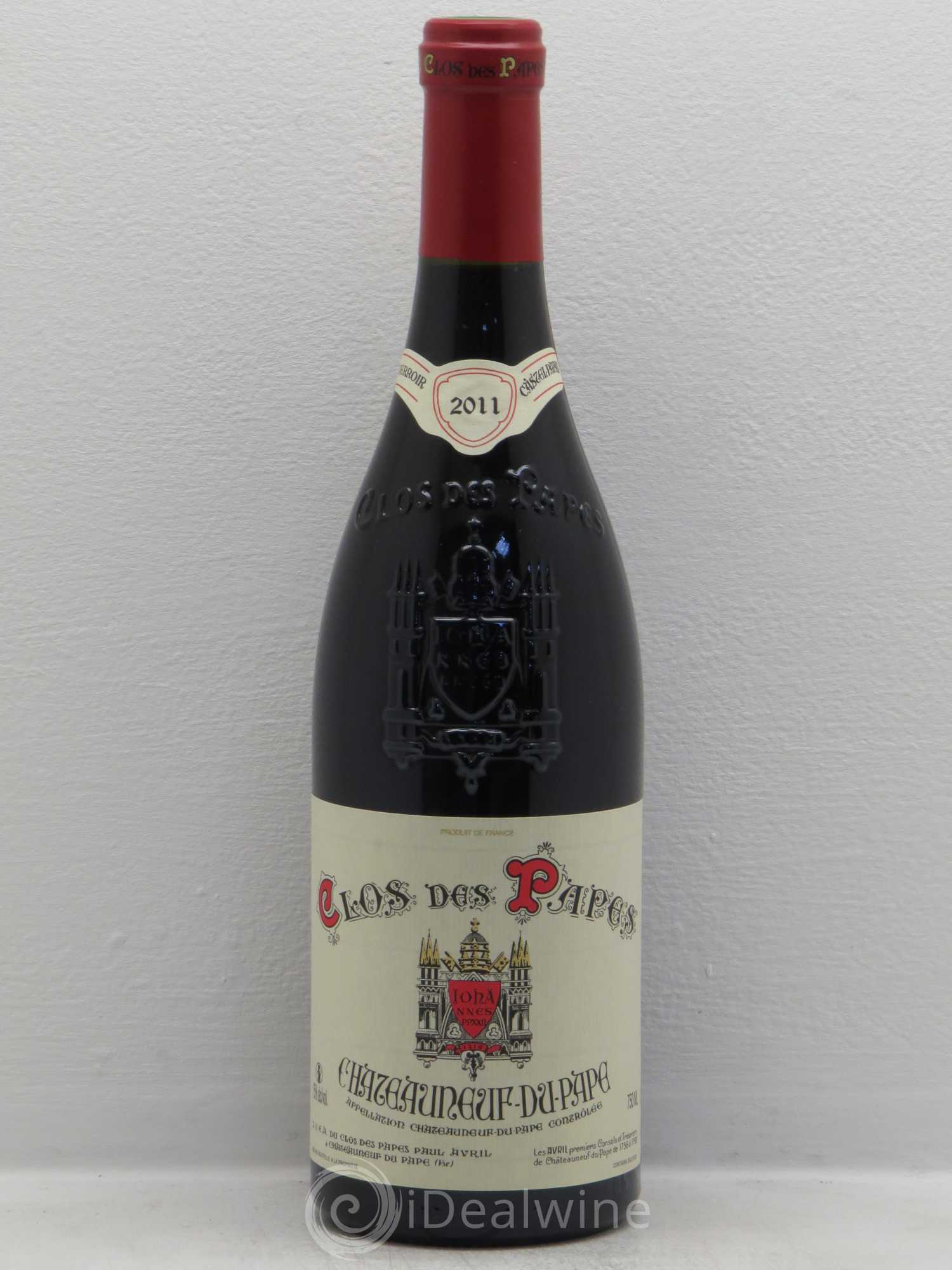Châteauneuf-du-Pape Clos des Papes - Paul Avril 2011 - Lot de 1 bouteille - 0