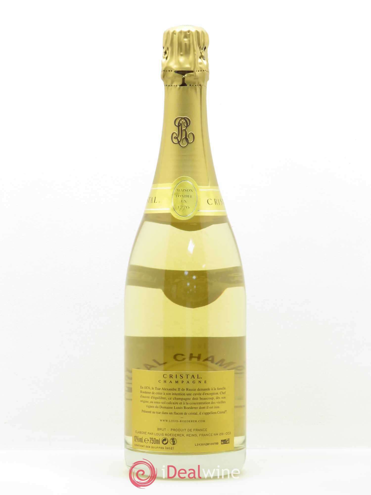 Cristal Louis Roederer 2008 - Lot de 1 bouteille - 1