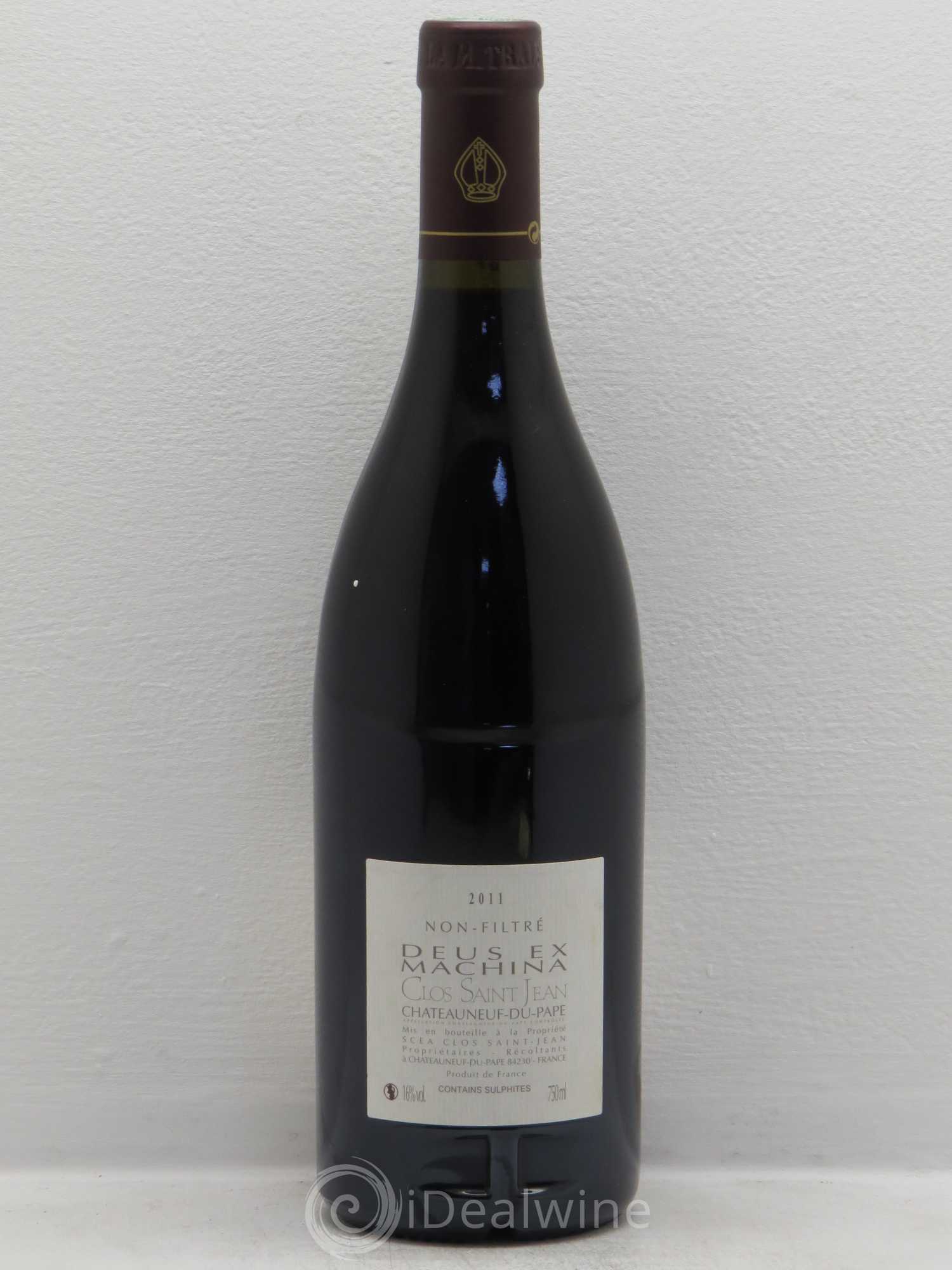 Châteauneuf-du-Pape Clos Saint-Jean Deus Ex Machina Pascal et Vincent Maurel 2011 - Lot de 1 bouteille - 1