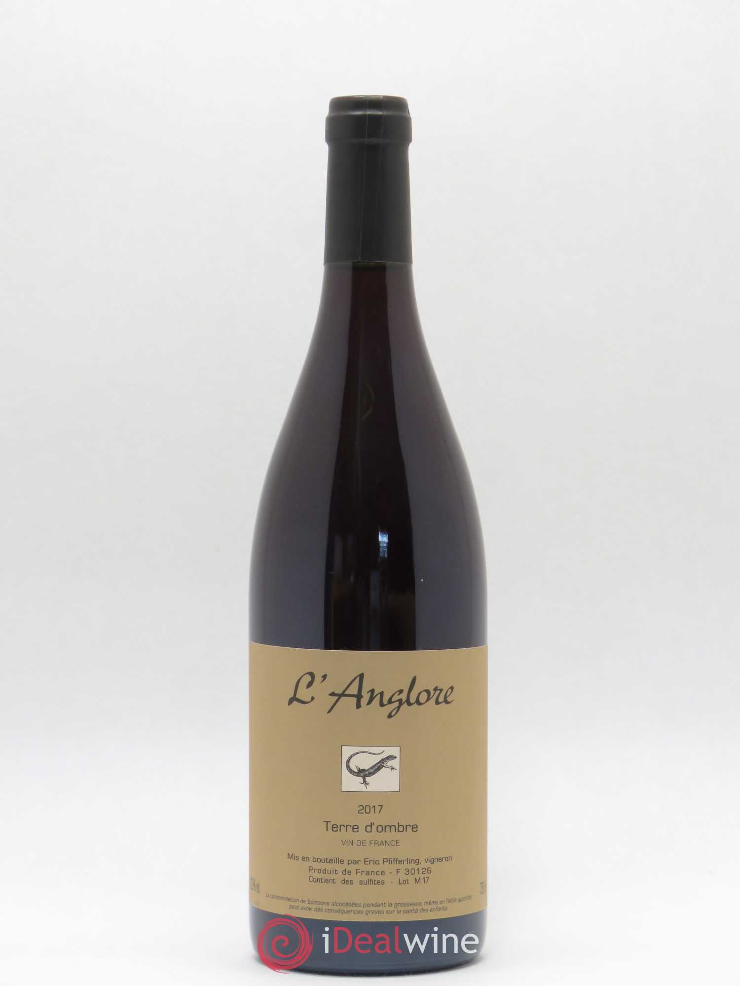Vin de France Terre d'Ombre L'Anglore 2017 - Lot de 1 bouteille - 0