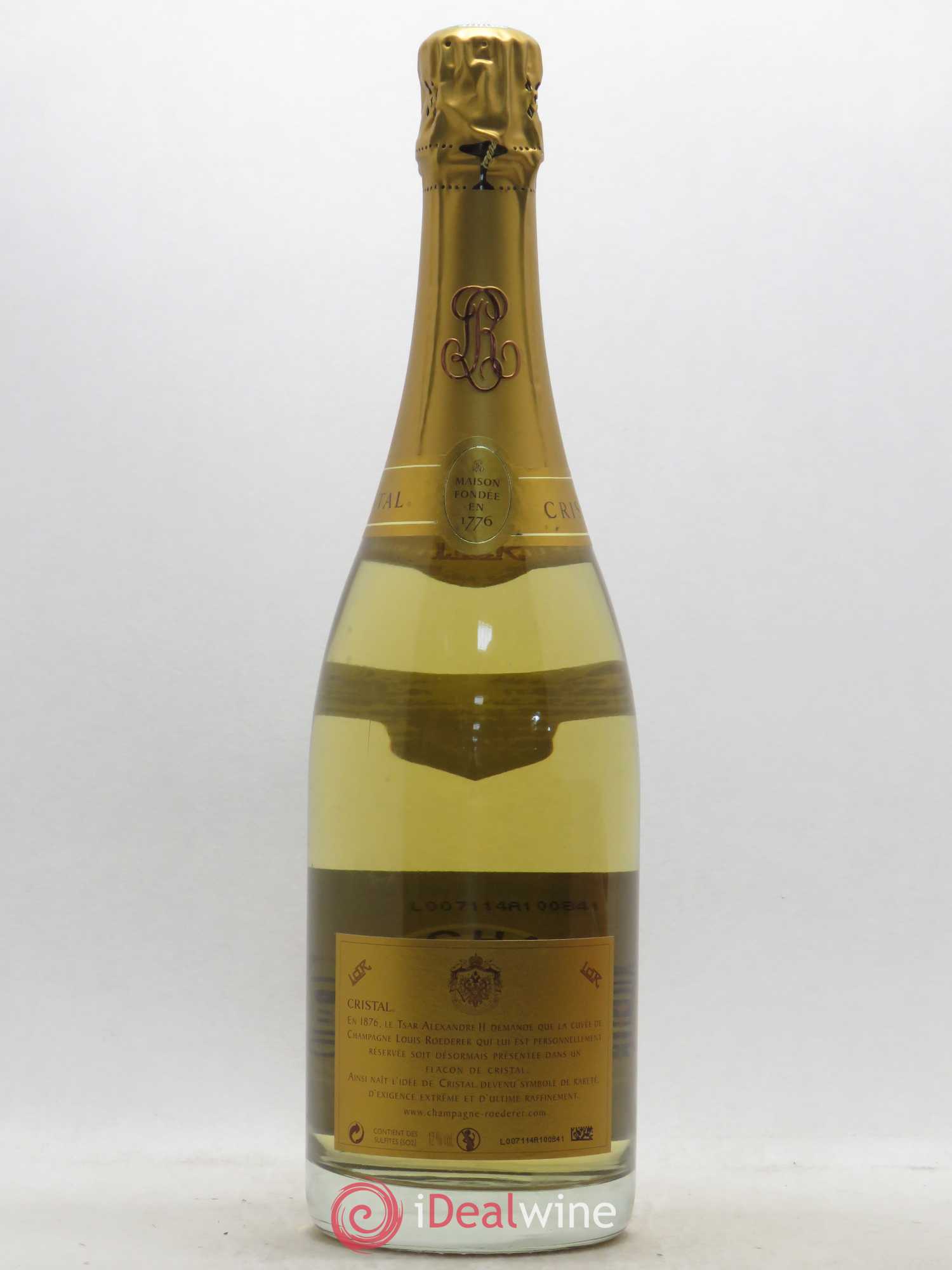 Cristal Louis Roederer 2002 - Lot de 1 bouteille - 1