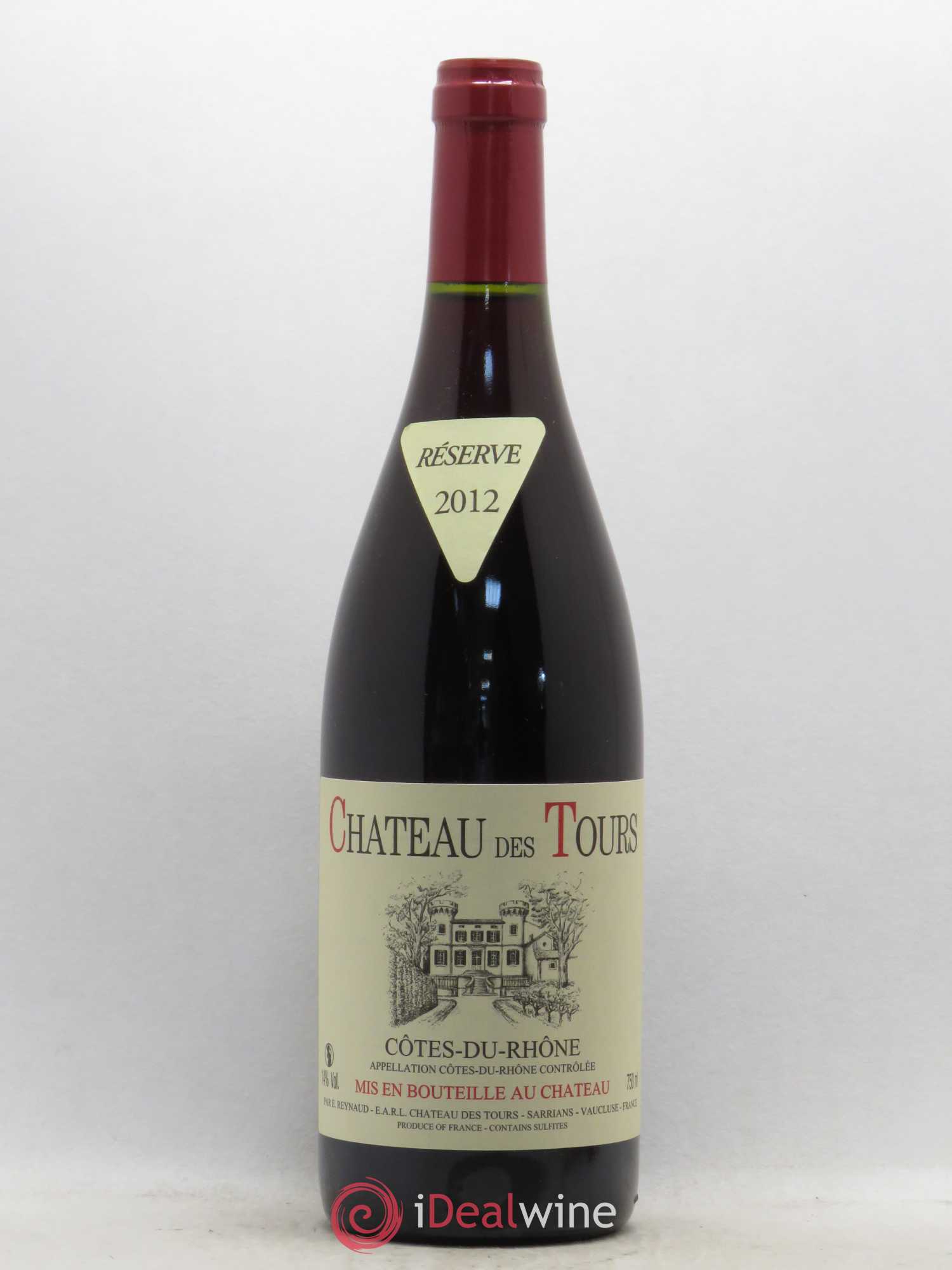 Côtes-du-Rhône Château des Tours Emmanuel Reynaud 2012 - Lot de 1 bouteille - 0