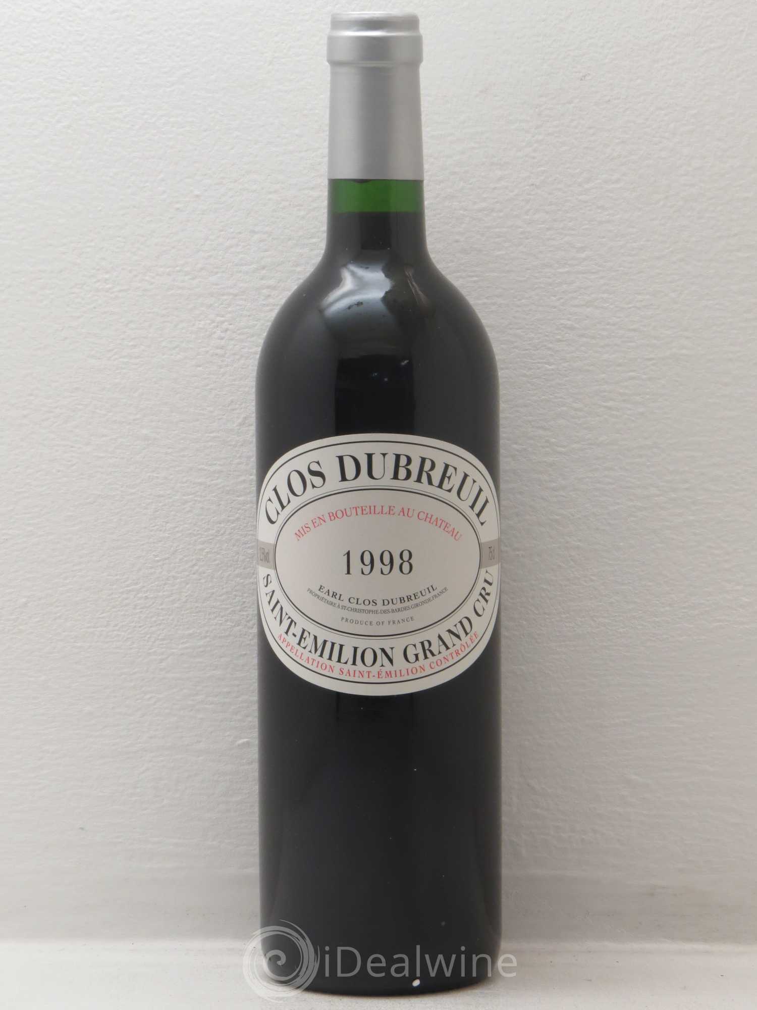 Clos Dubreuil Grand Cru Classé 1998 - Lot de 1 bouteille - 0