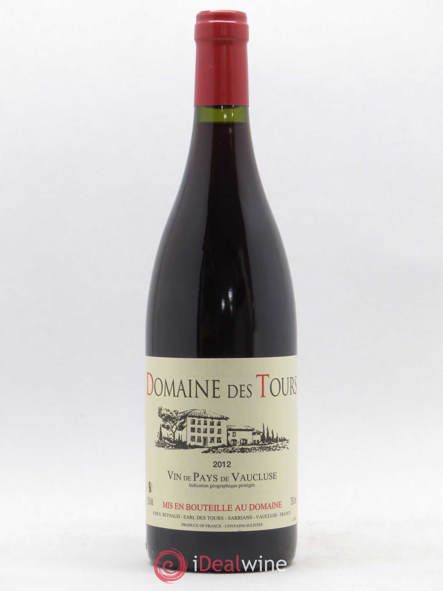 Vaucluse (Vin de Pays de Vaucluse) Domaine des Tours Emmanuel Reynaud 2012 - Lot de 1 bouteille - 0