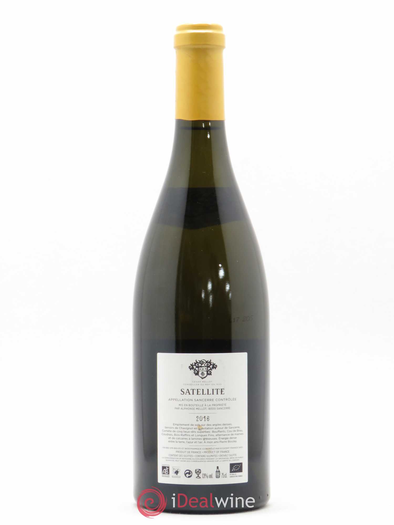 Sancerre Satellite Alphonse Mellot 2016 - Lot de 1 bouteille - 1