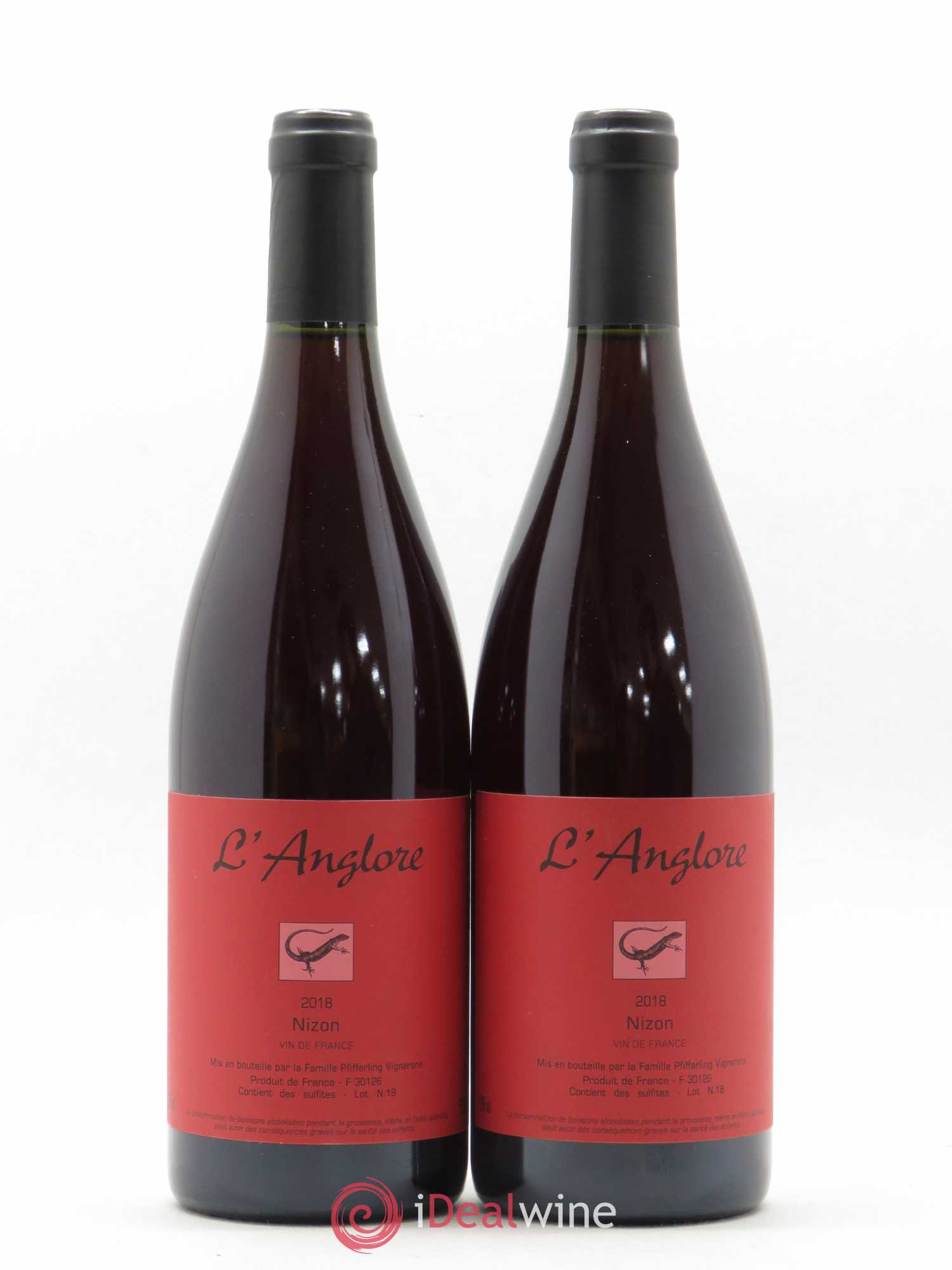 Vin de France Nizon L'Anglore 2018 - Lot de 2 bouteilles - 0