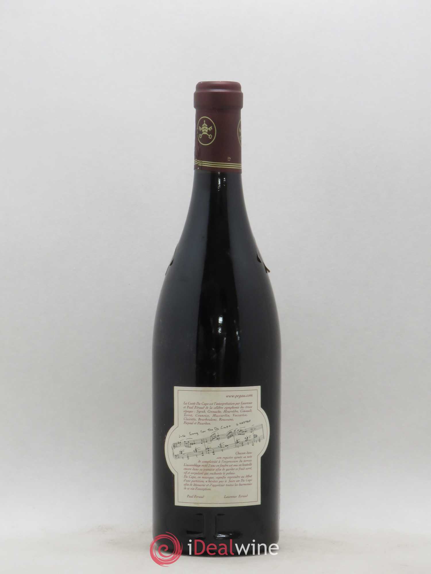 Châteauneuf-du-Pape Domaine du Pégau Cuvée Da Capo Paul et Laurence Féraud 2000 - Lot de 1 bouteille - 1