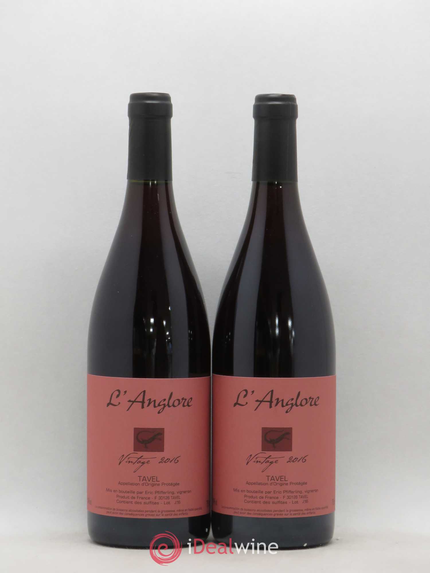 Tavel Vintage L'Anglore 2016 - Lot de 2 bouteilles - 0