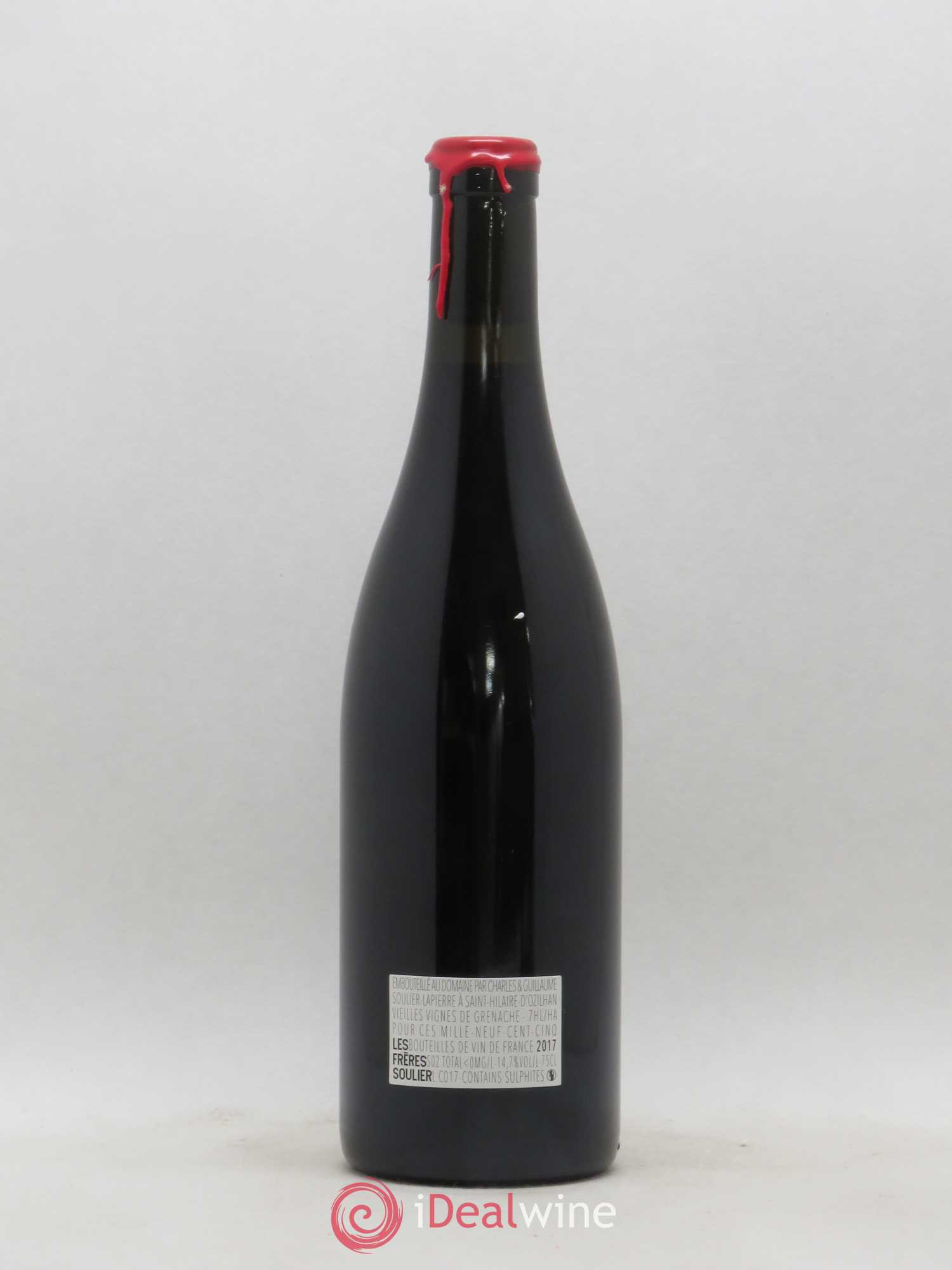 Vin de France Les Frères Soulier Coulure 2017 - Lot de 1 bouteille - 1