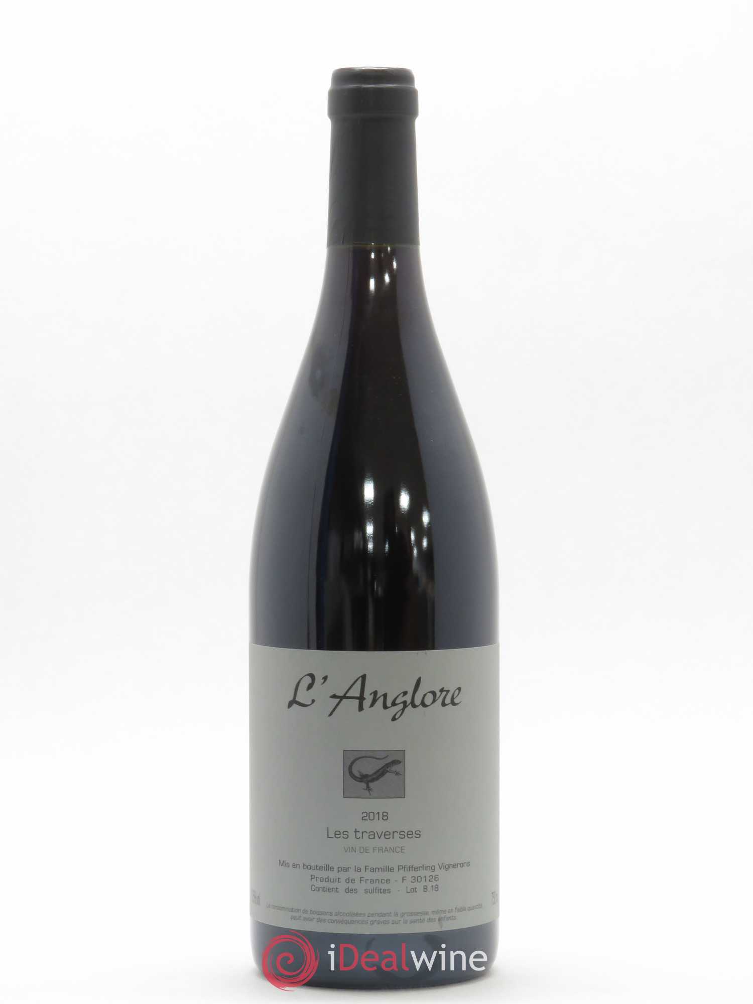 Vin de France Les Traverses L'Anglore 2018 - Lot de 1 bouteille - 0